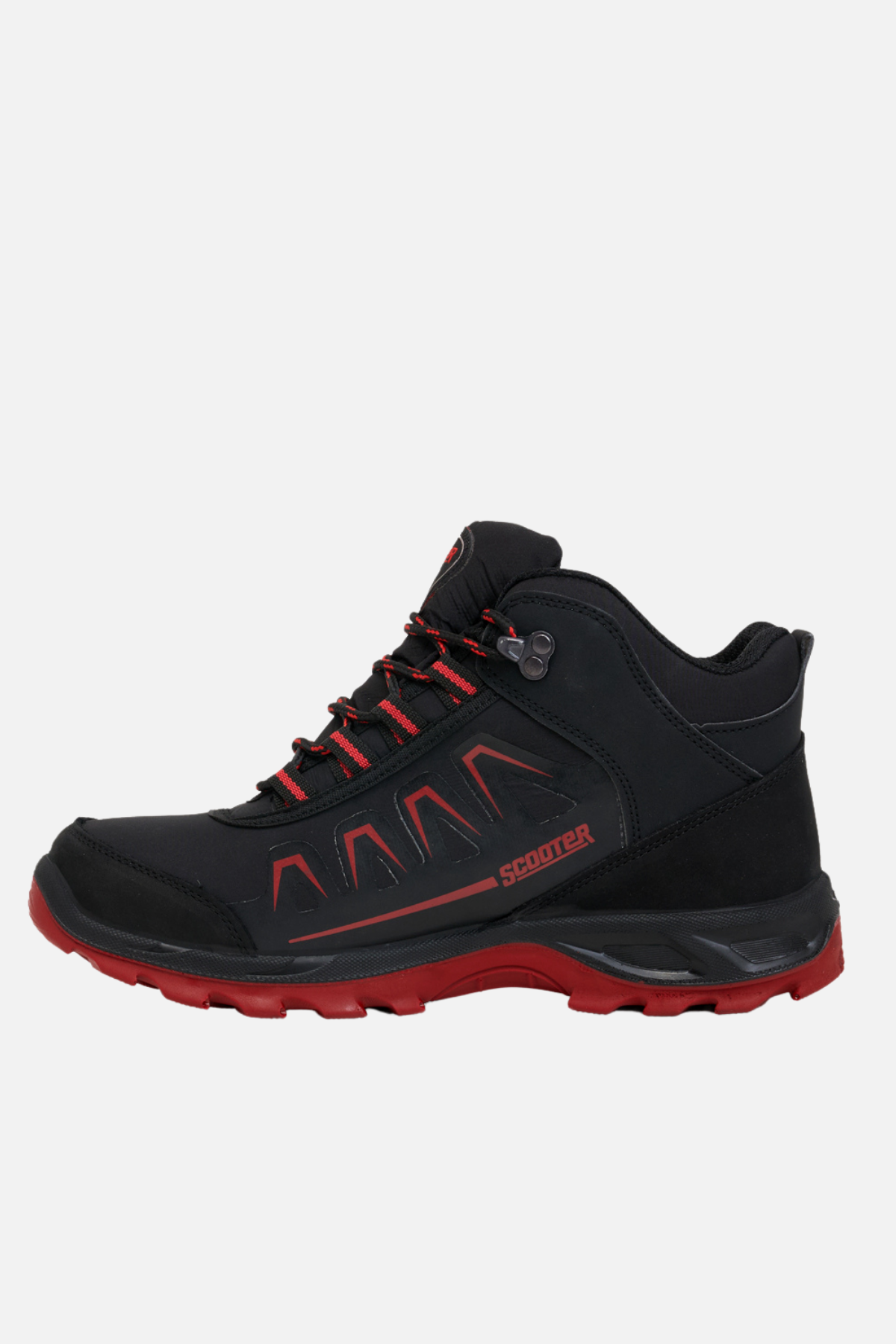 Scooter Su Geçirmez Siyah-Kırmızı Erkek Outdoor Bot M5556TSK