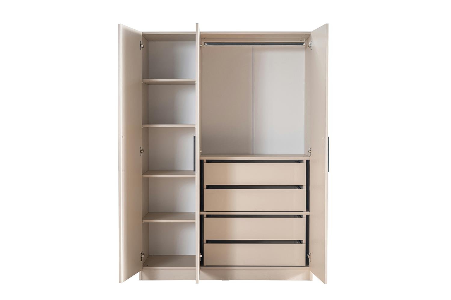 Ceramical GRE3 3 Kapaklı Dolap Gardrop - Vizon Bej