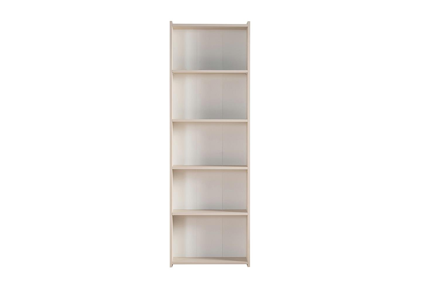 Ceramical KTS2 Modern 5 Raflı Kitaplık - 60x180 Cm - Vizon Bej