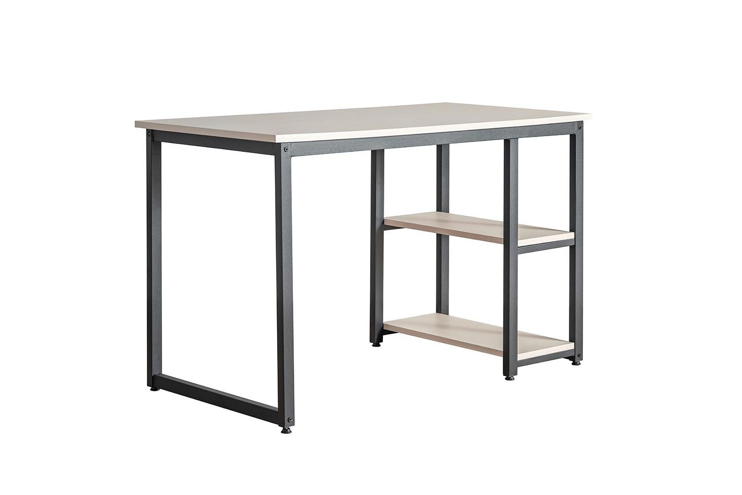Ceramical MSR Raflı Çalışma Masası - 60x120 - Vizon Bej