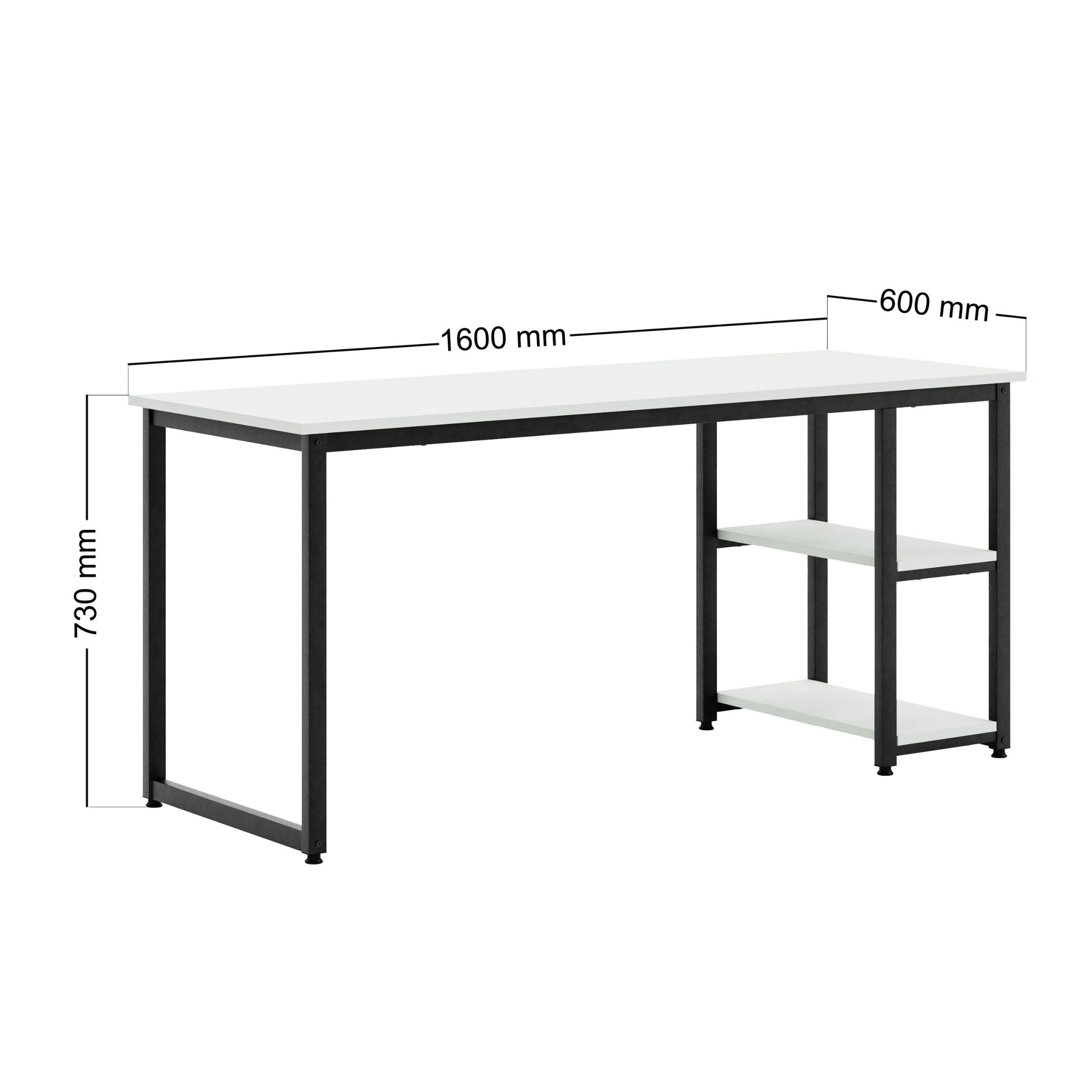 Ceramical MSRT Çalışma Masası - 60x160 cm - Beyaz