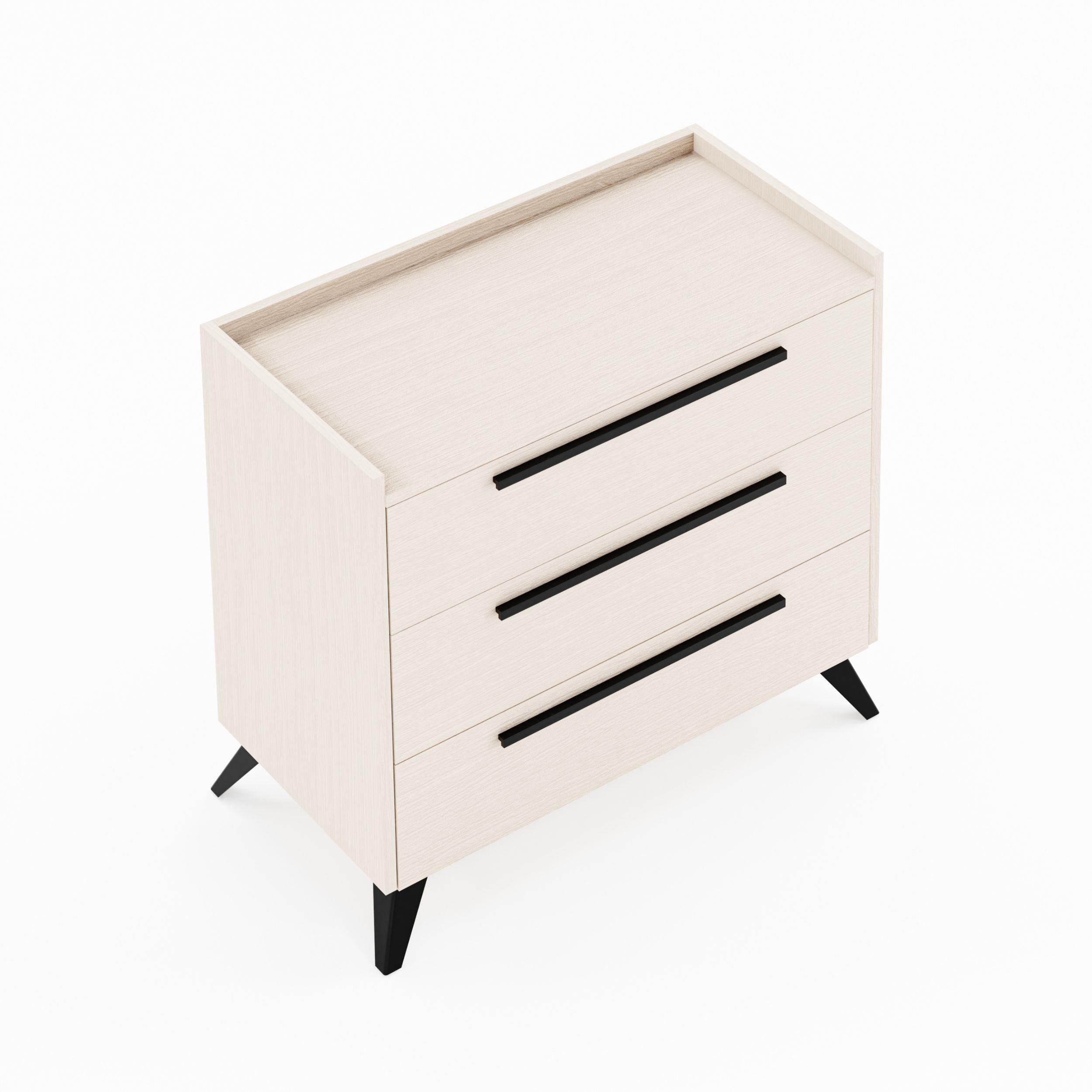 Ceramical SF1 3 Çekmeceli Şifonyer - Vizon Bej