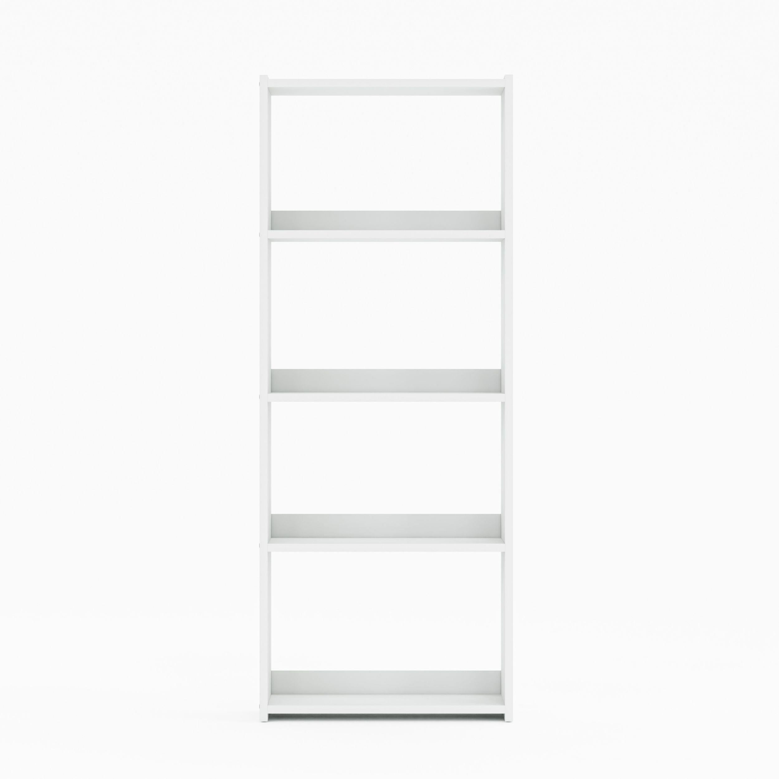 KTS3E Modern 5 Raflı Kitaplık - 54x155cm - Beyaz