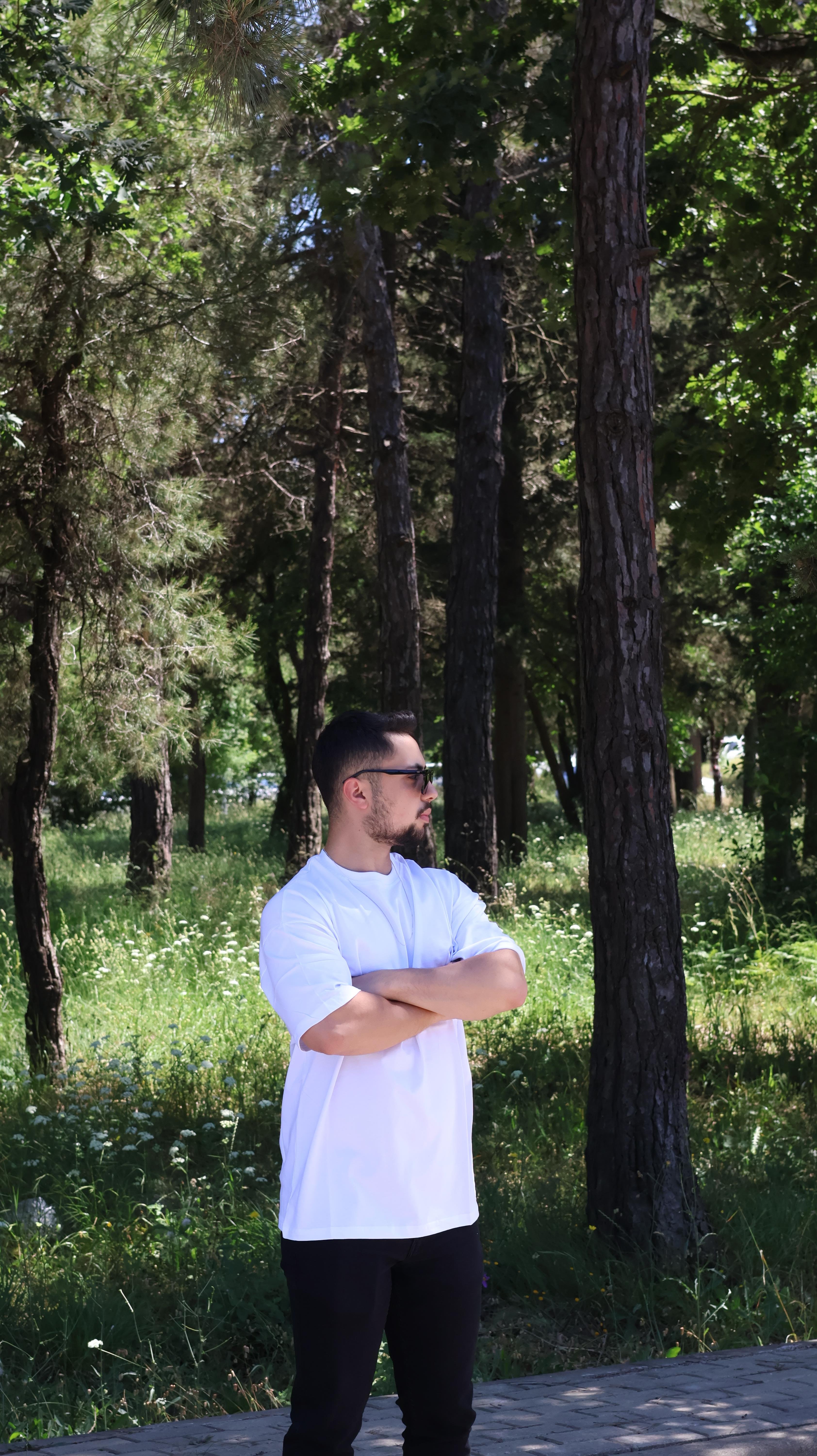 %100 Pamuk Beyaz Oversize T-shirt