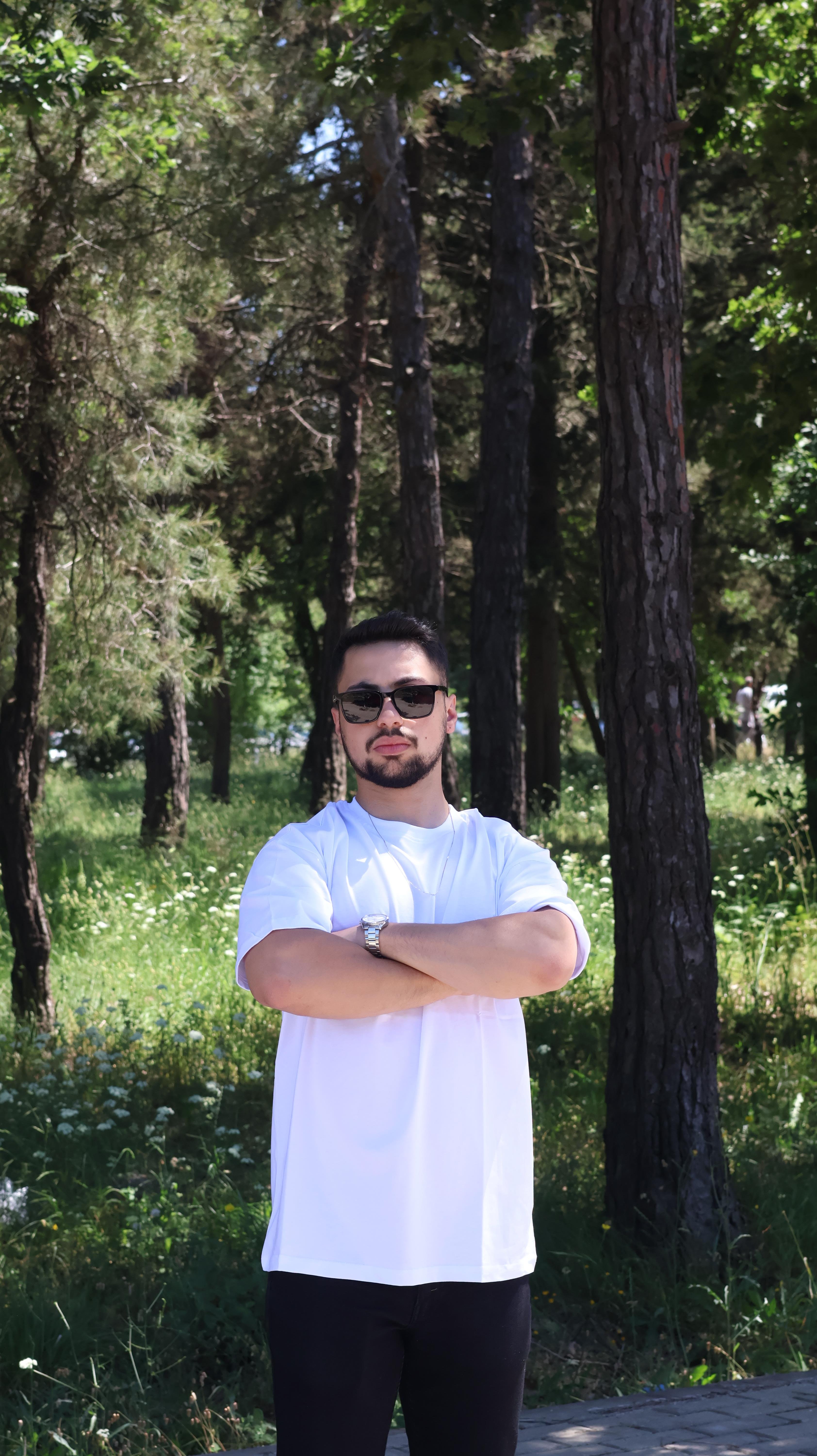 %100 Pamuk Beyaz Oversize T-shirt