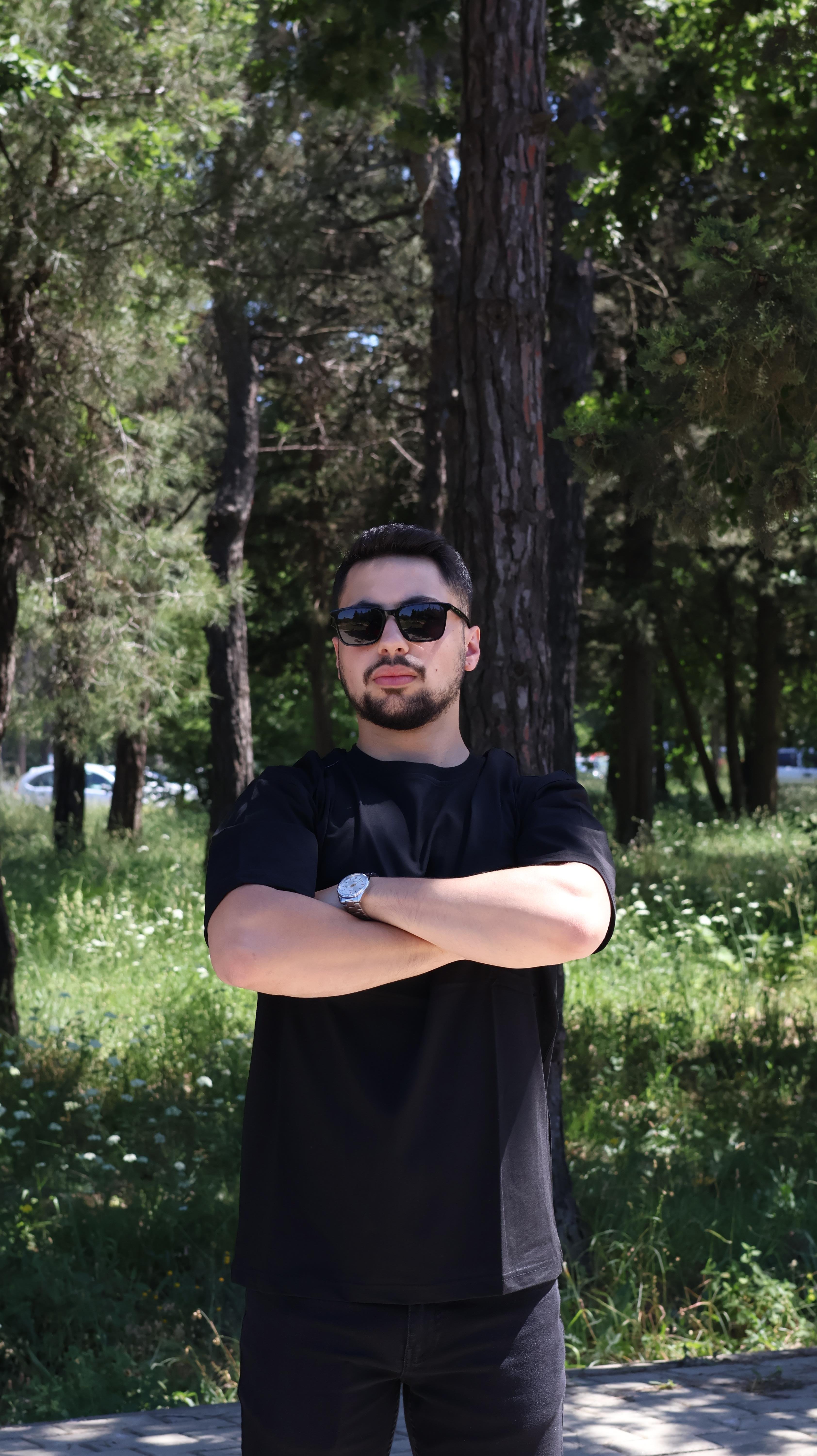 %100 Pamuk Siyah Oversize T-shirt