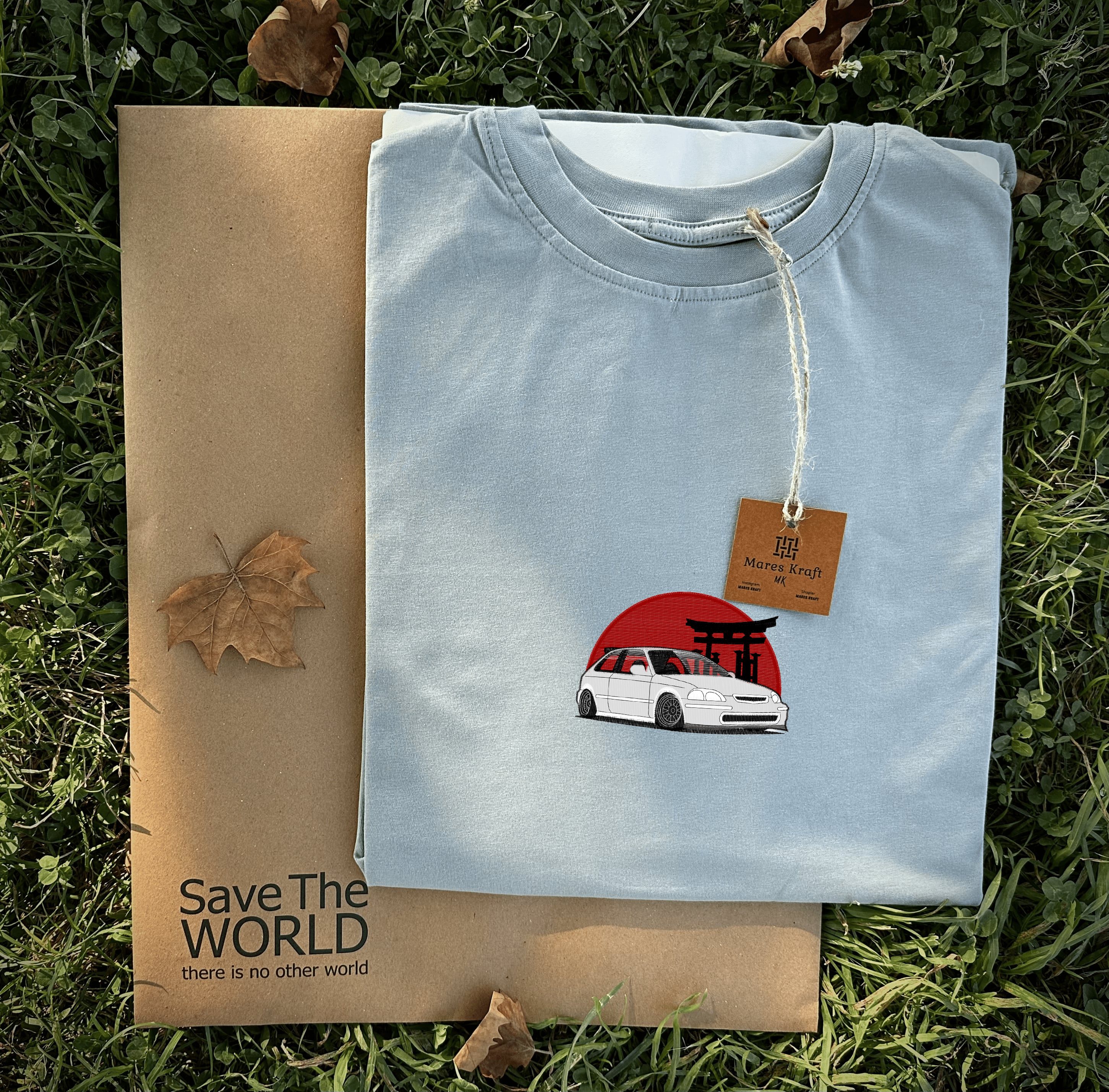 Japon Honda Civic Nakışlı T-Shirt