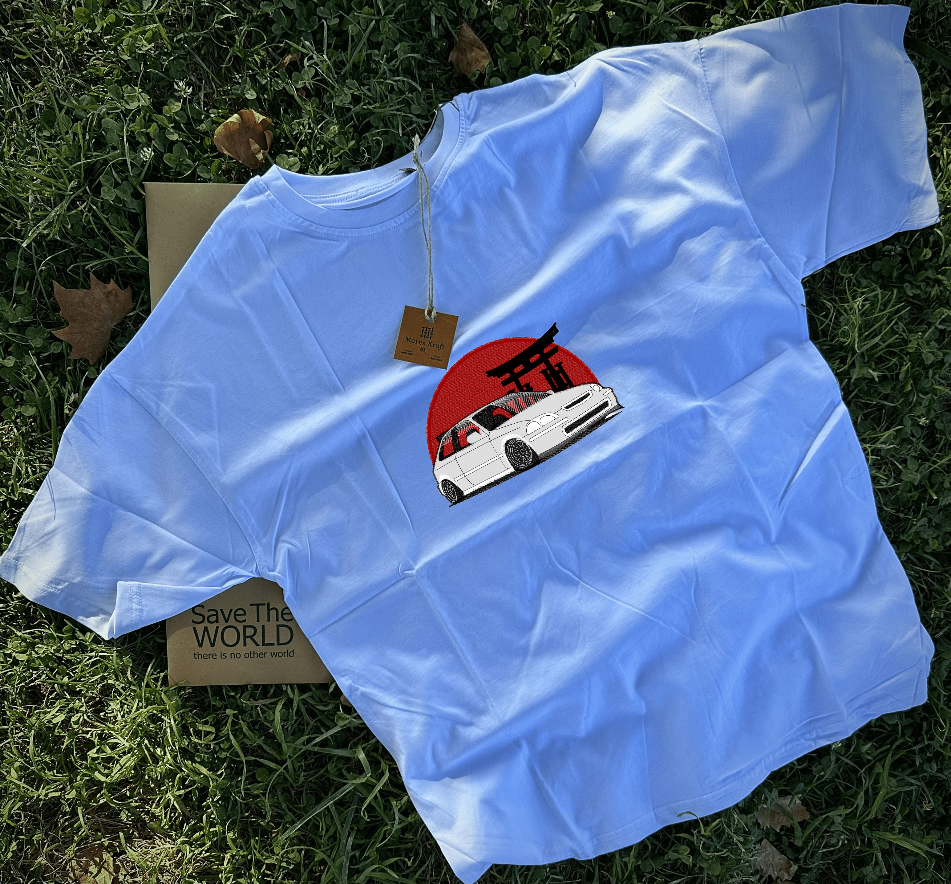 Japon Honda Civic Nakışlı T-Shirt