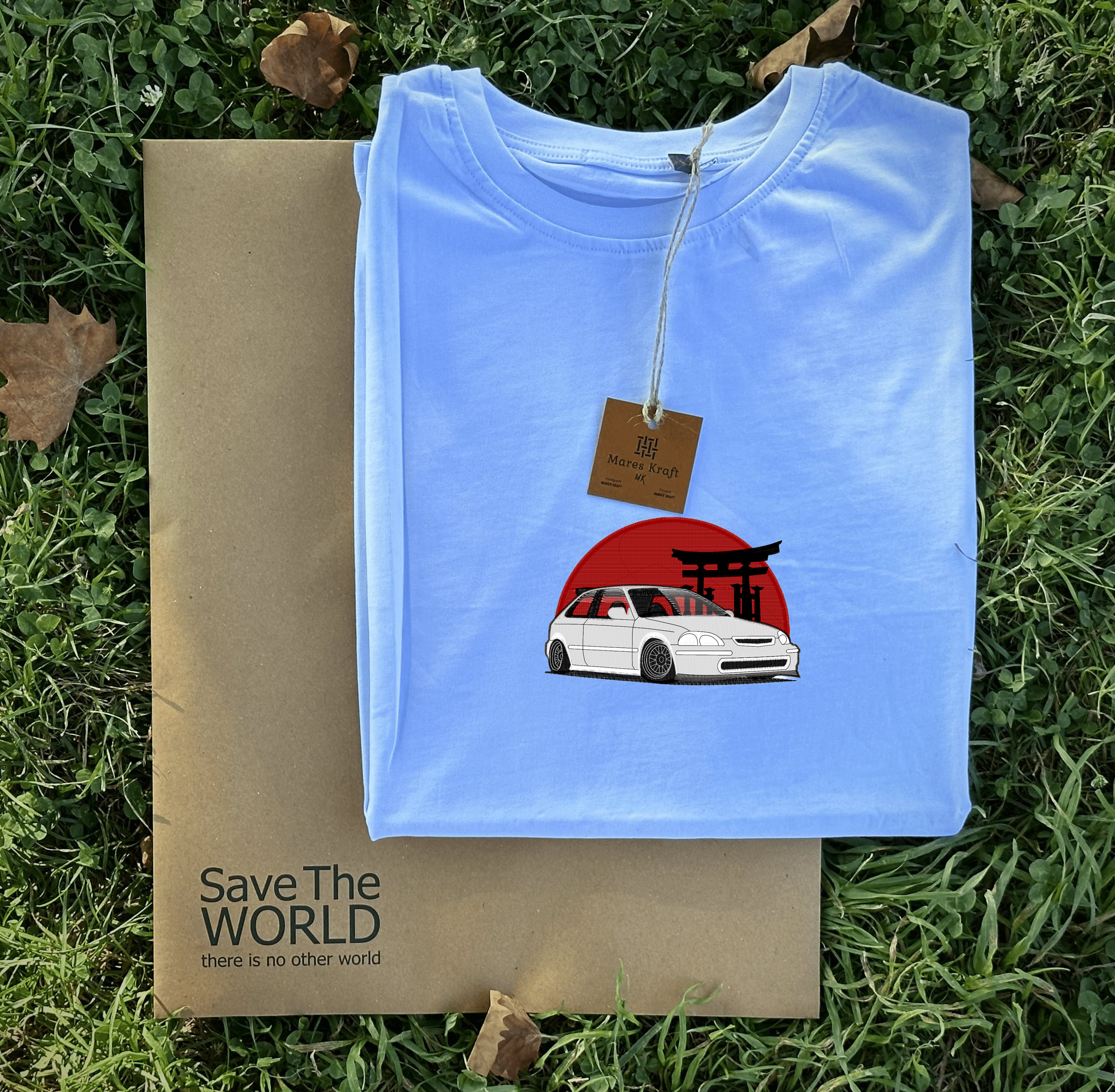 Japon Honda Civic Nakışlı T-Shirt