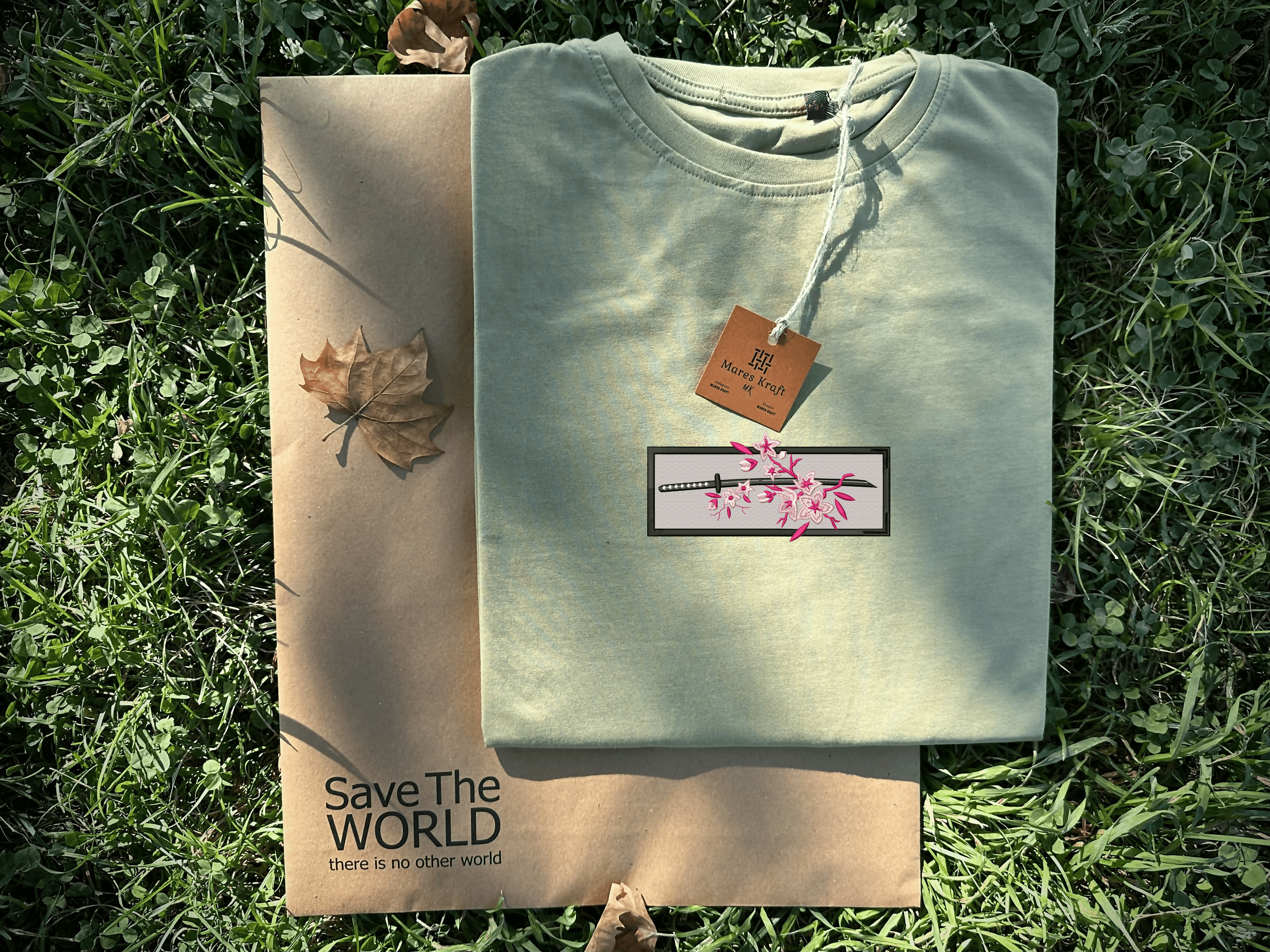 Katana Nakışlı T-shirt