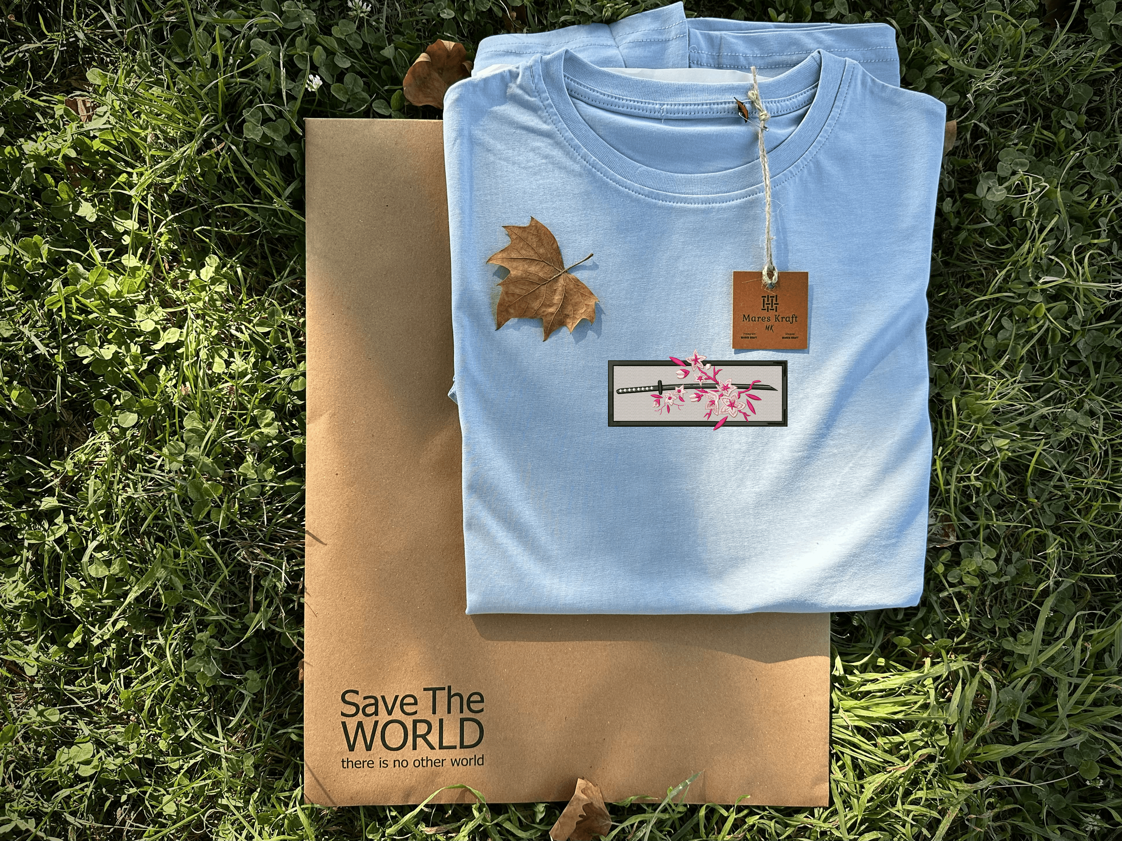 Katana Nakışlı T-shirt