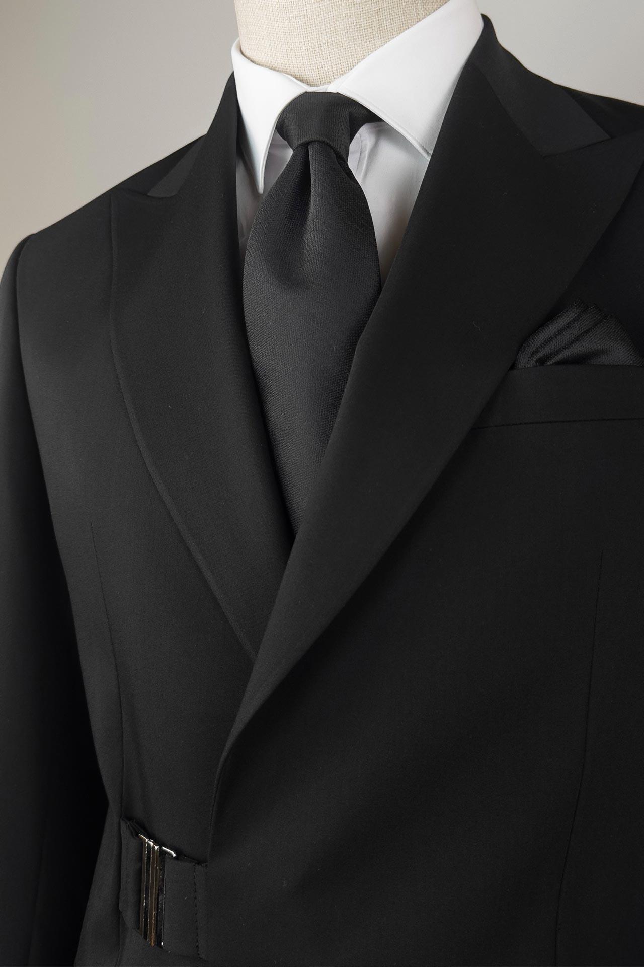 3129 Kruvaze Tokalı Takım Elbise Siyah