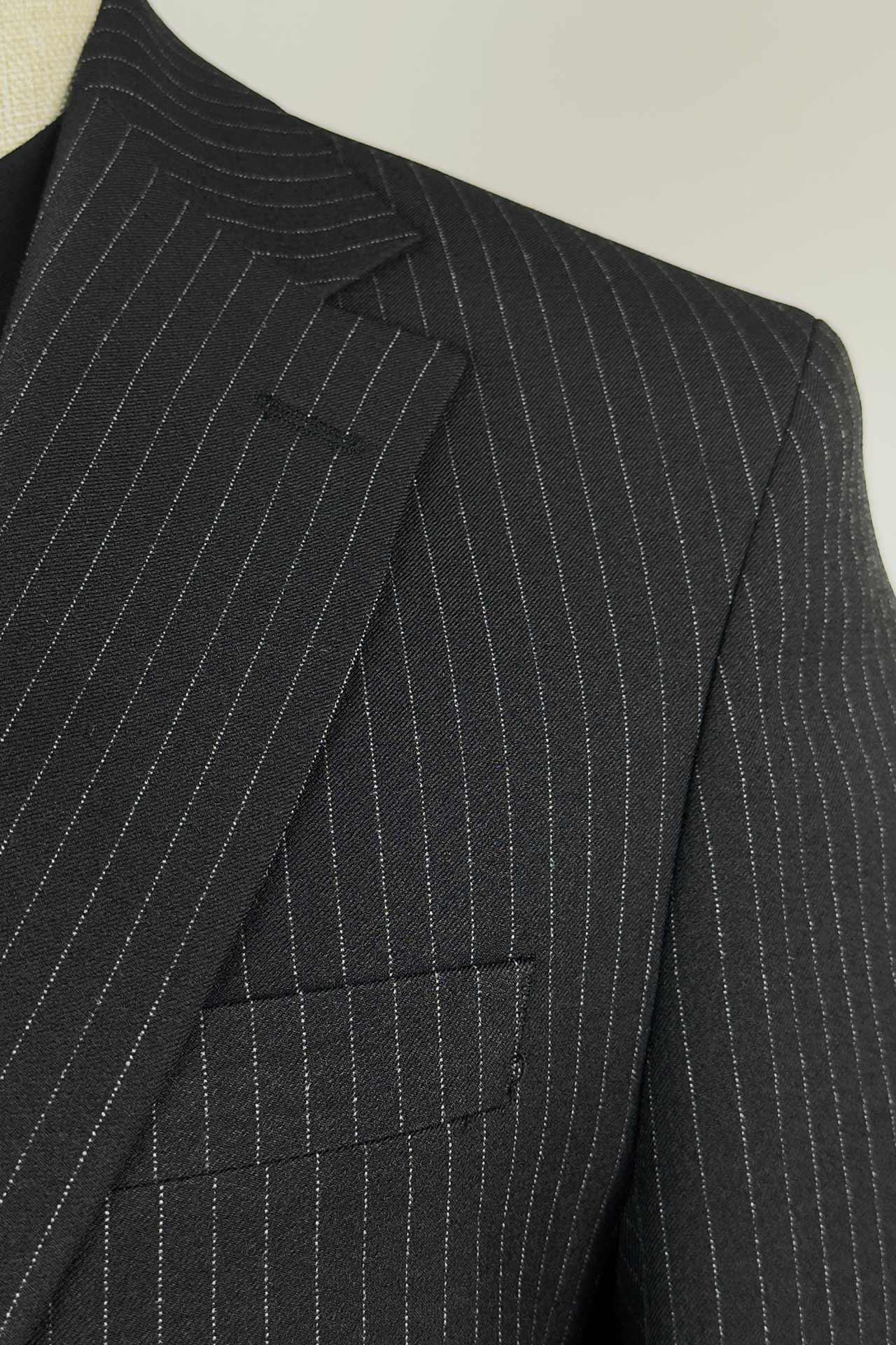 3132 Kalın Çizgili Gofre Jogger Pant.Takım Elb. Siyah