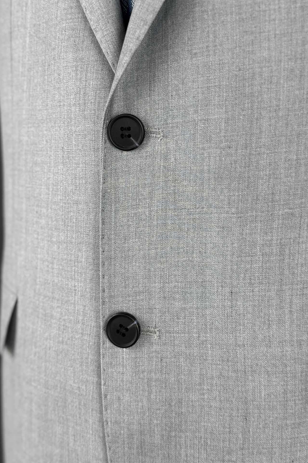 3143 Mono Yaka Kapak Cep Takım Elbise A.Gri