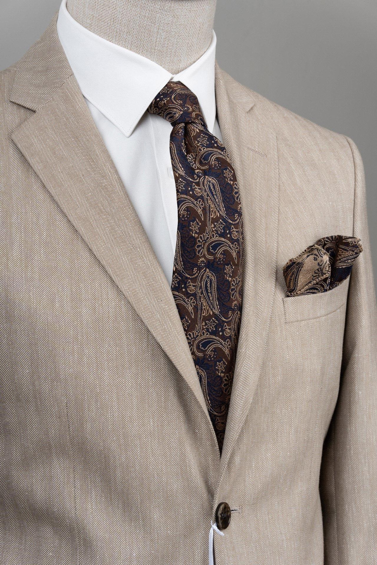 4001 Slim Fit Dar Kesim Ceket Bej