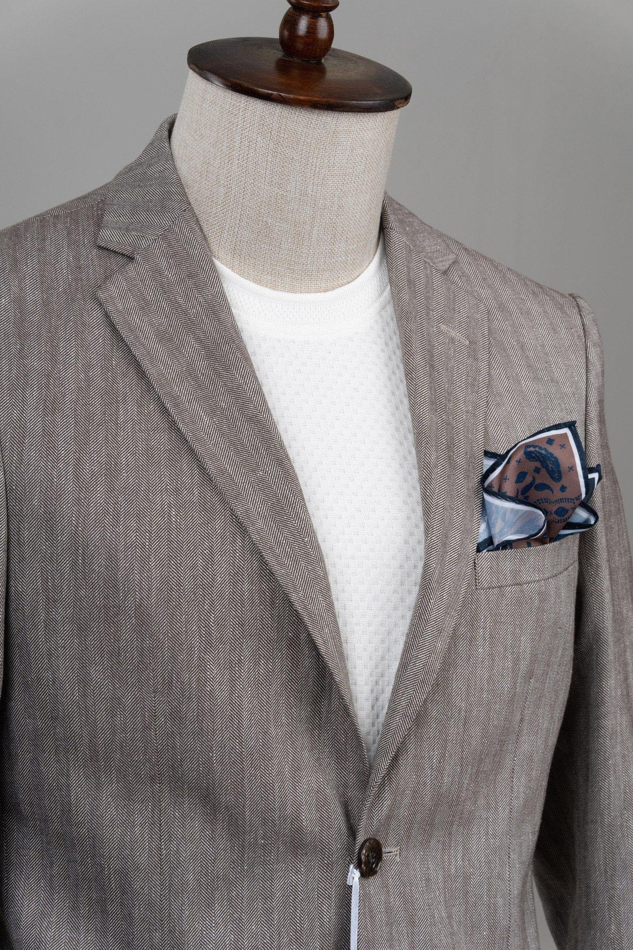 4001 Slim Fit Dar Kesim Ceket Kahve