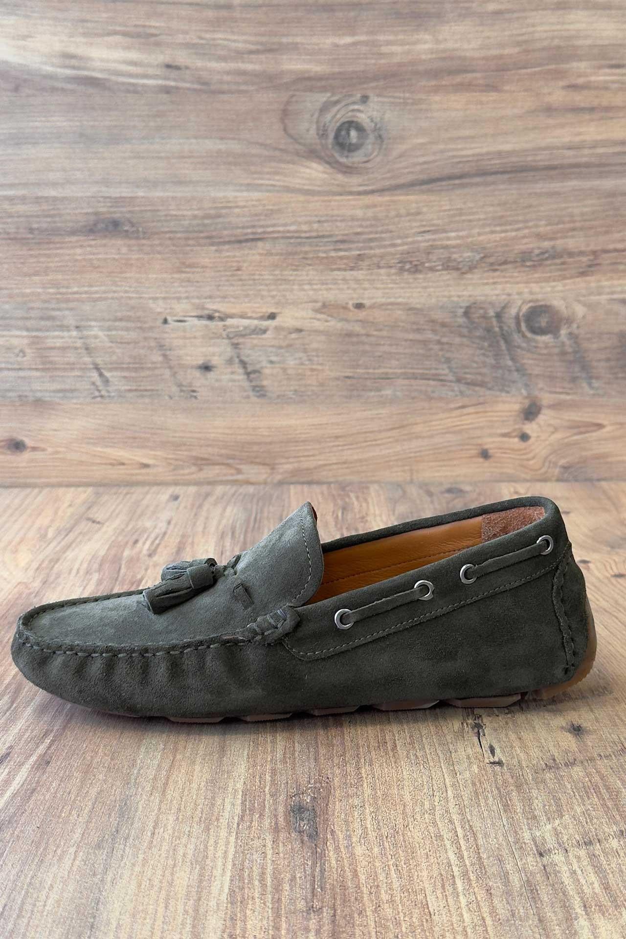 8046 Süet Ayakkabı OZD 01 Haki