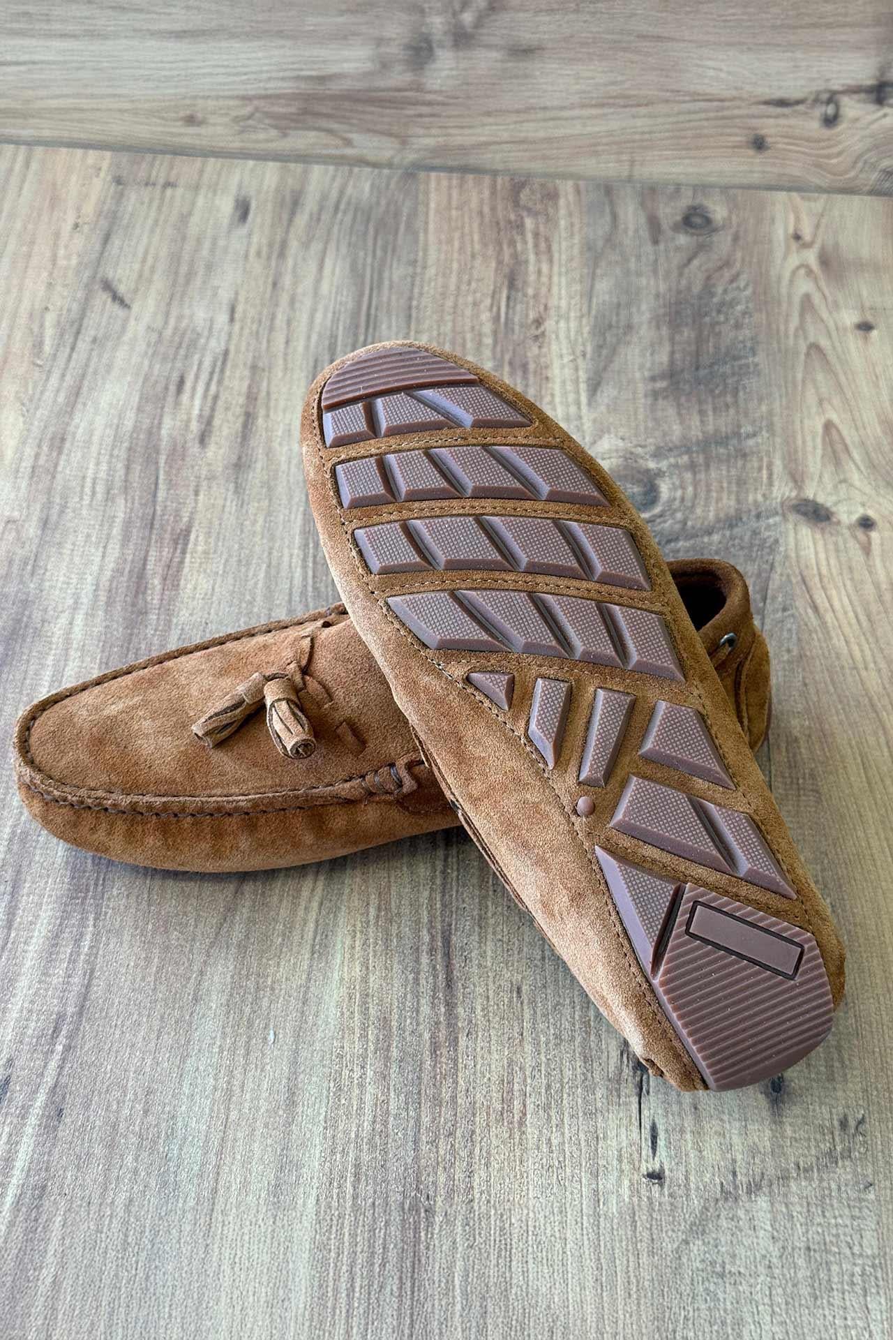 8046 Süet Ayakkabı OZD 01 Taba
