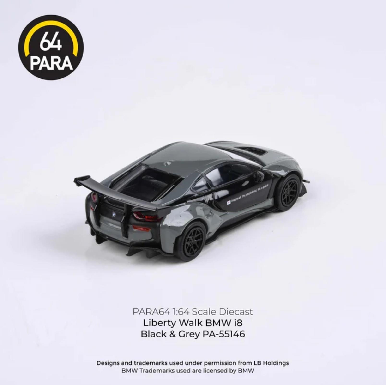 1/64 BMW İ8 LBWK Black & Grey (Para64)