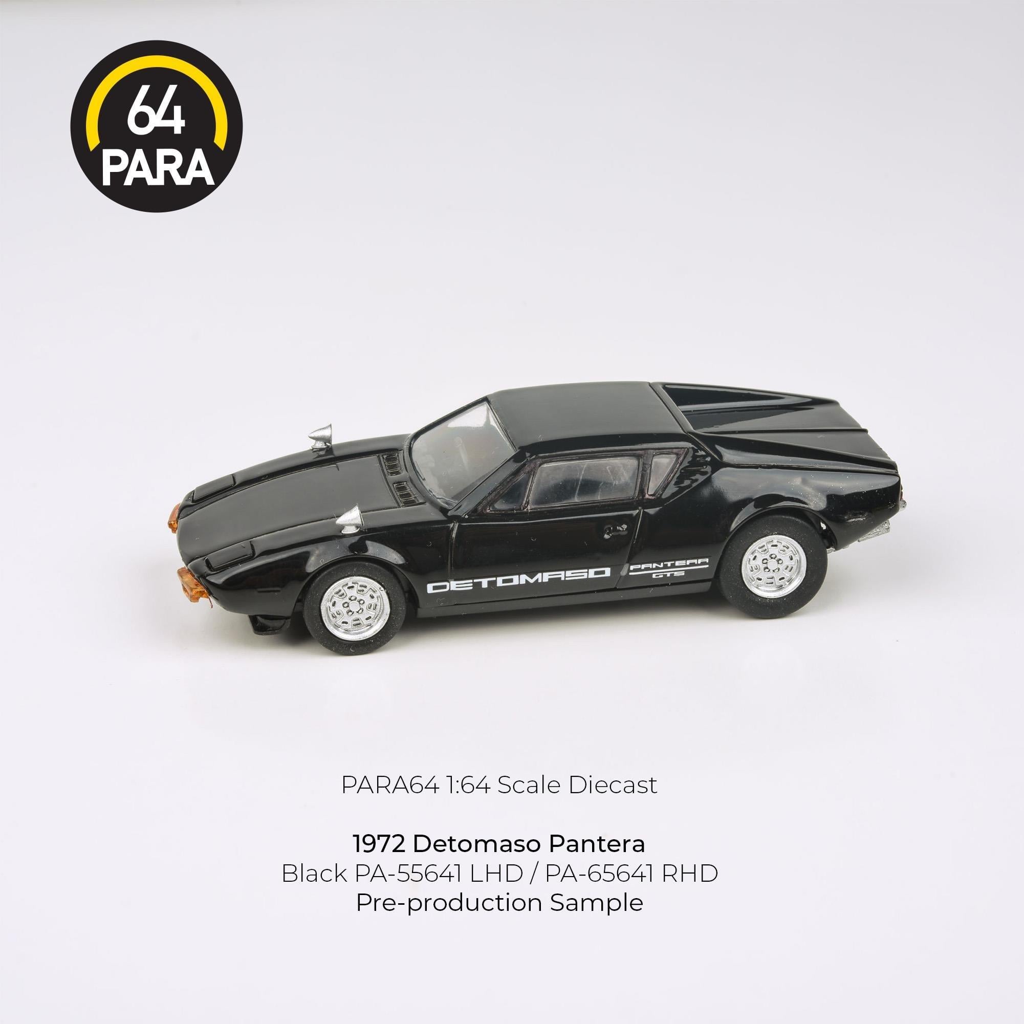1/64 DeTomaso Pantera Black (Para64)