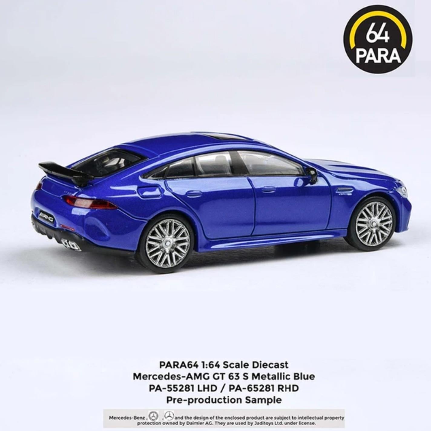 1/64 Mercedes AMG GT63 S Blue (Para64)