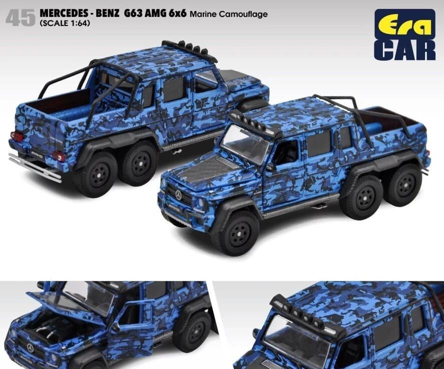 1/64 Mercedes Benz G63 AMG 6X6 Marine Camouflage - ERACAR