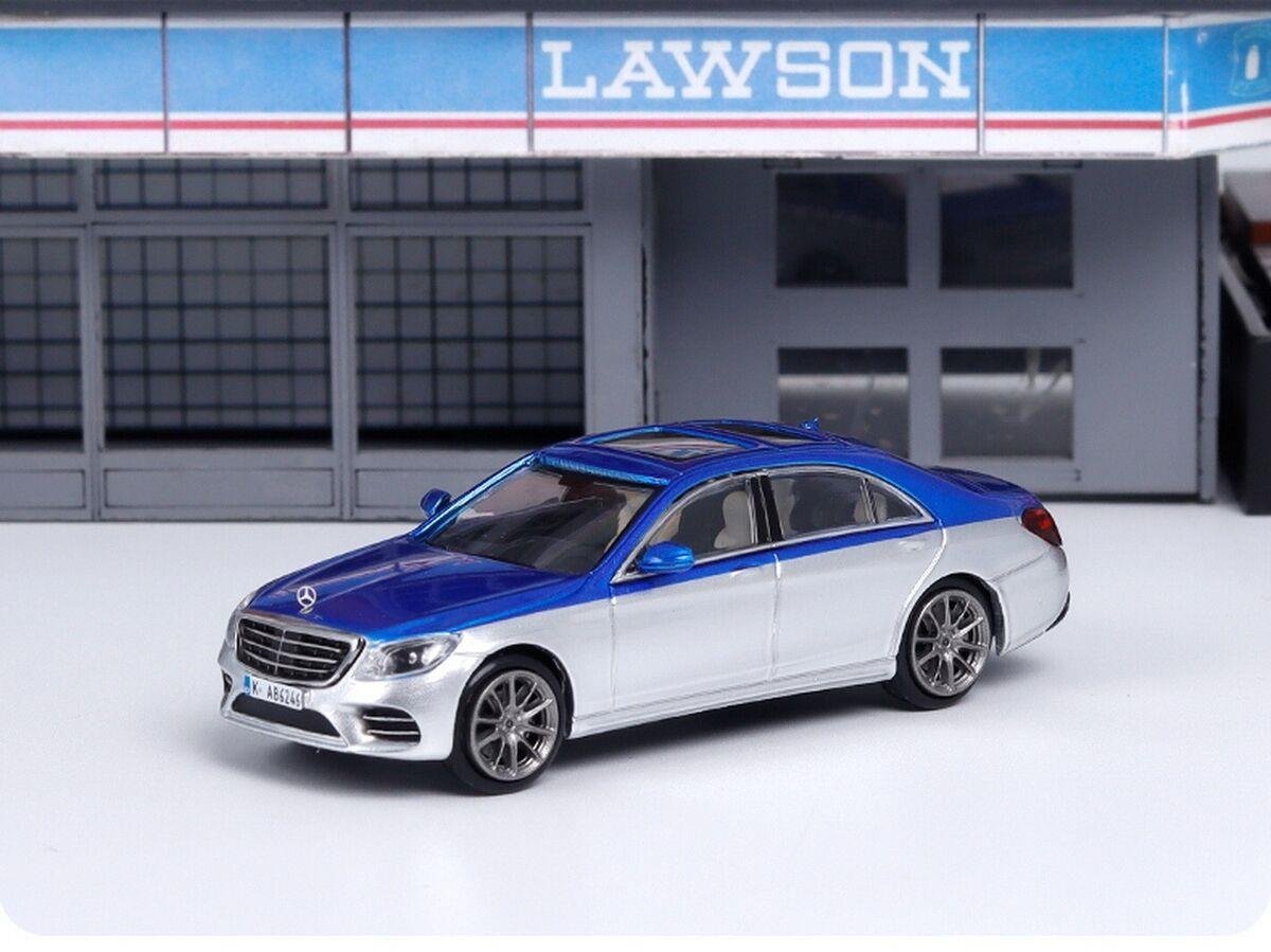 1/64 Mercedes Benz S450 W222 Silver/Blue (MASTER)
