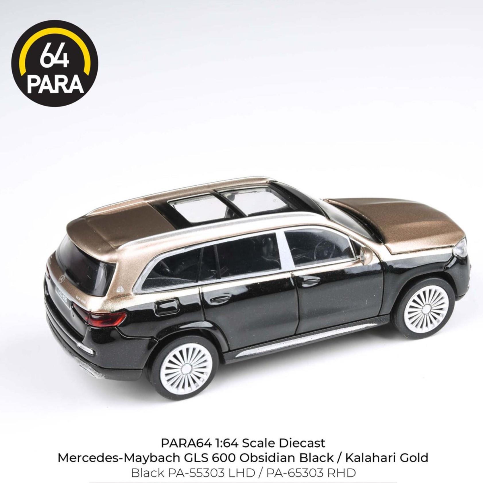 1/64 Mercedes Maybach GLS Black/Gold (Para64)