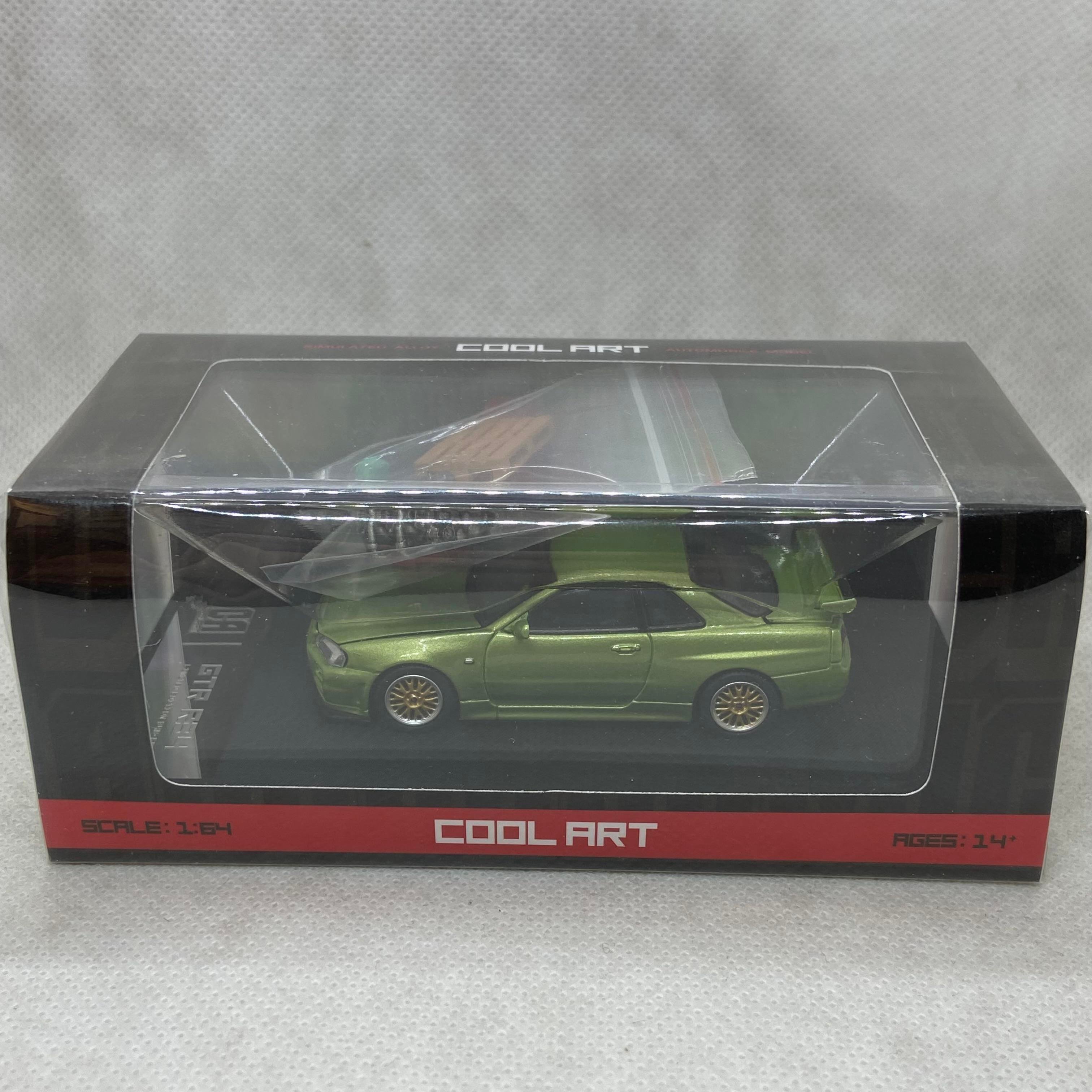 1/64 Nissan GTR R34 Green (Cool Art)