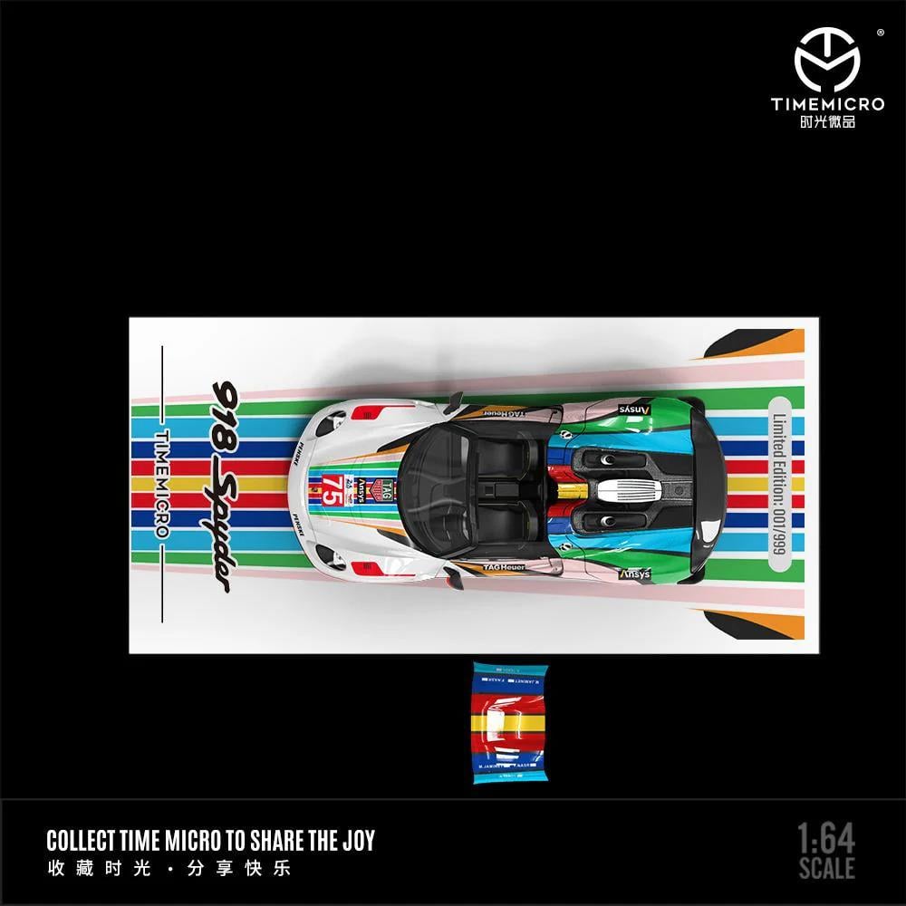 1/64 Porsche 918 Spyder Colour - TIME MICRO