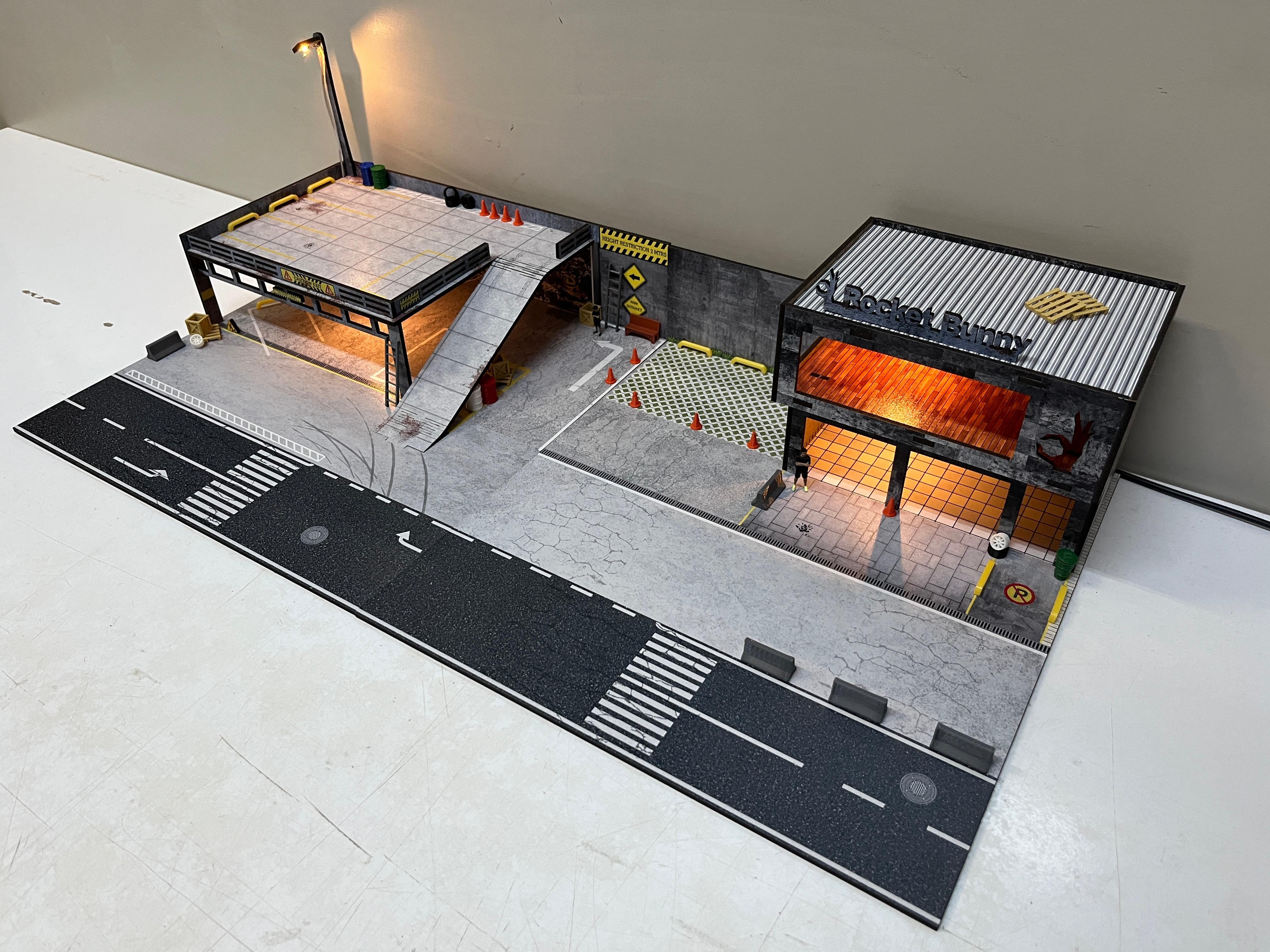 1/64 Rocket Bunny Garage Diorama