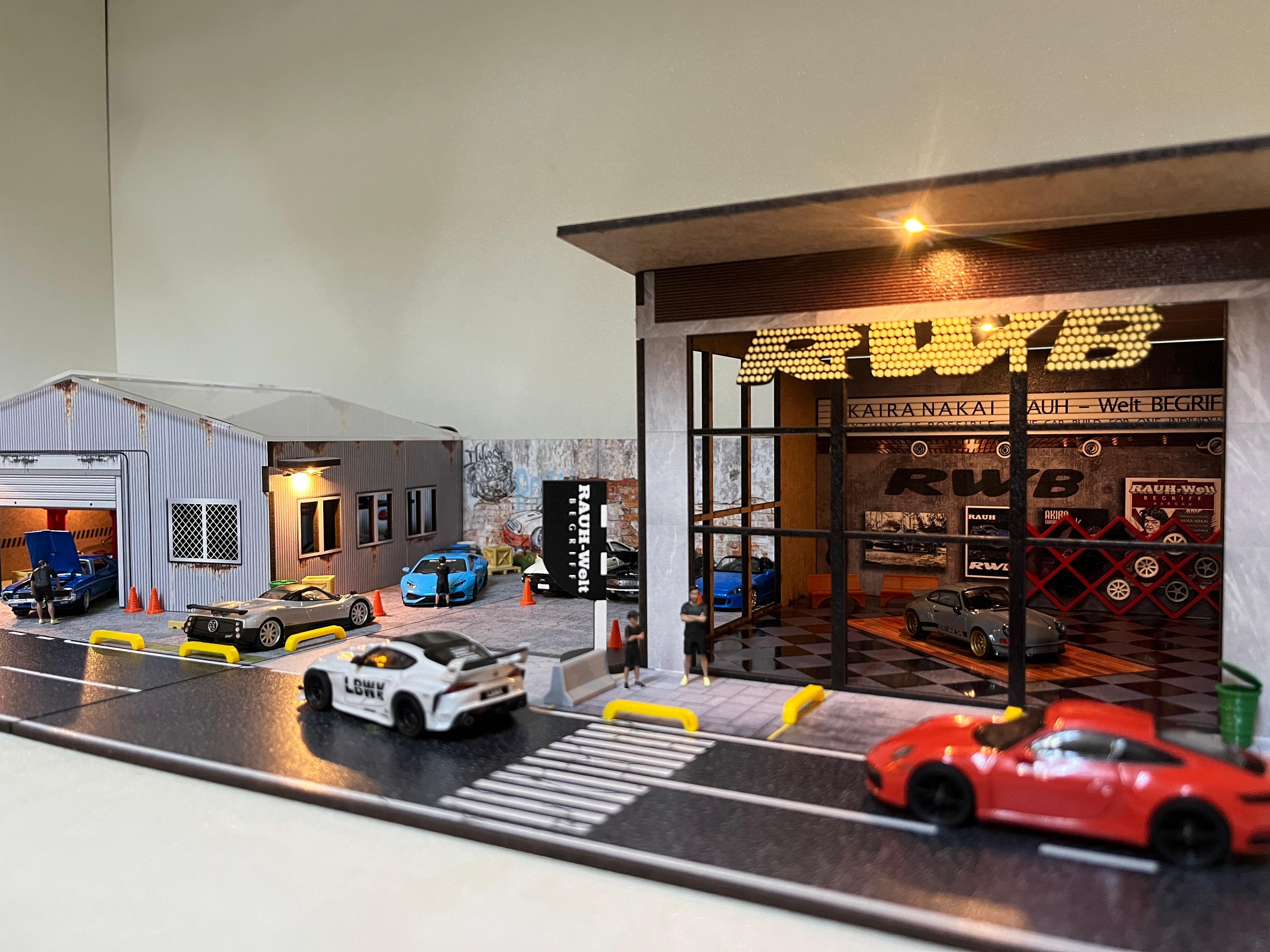 1/64 RWB Garage Diorama