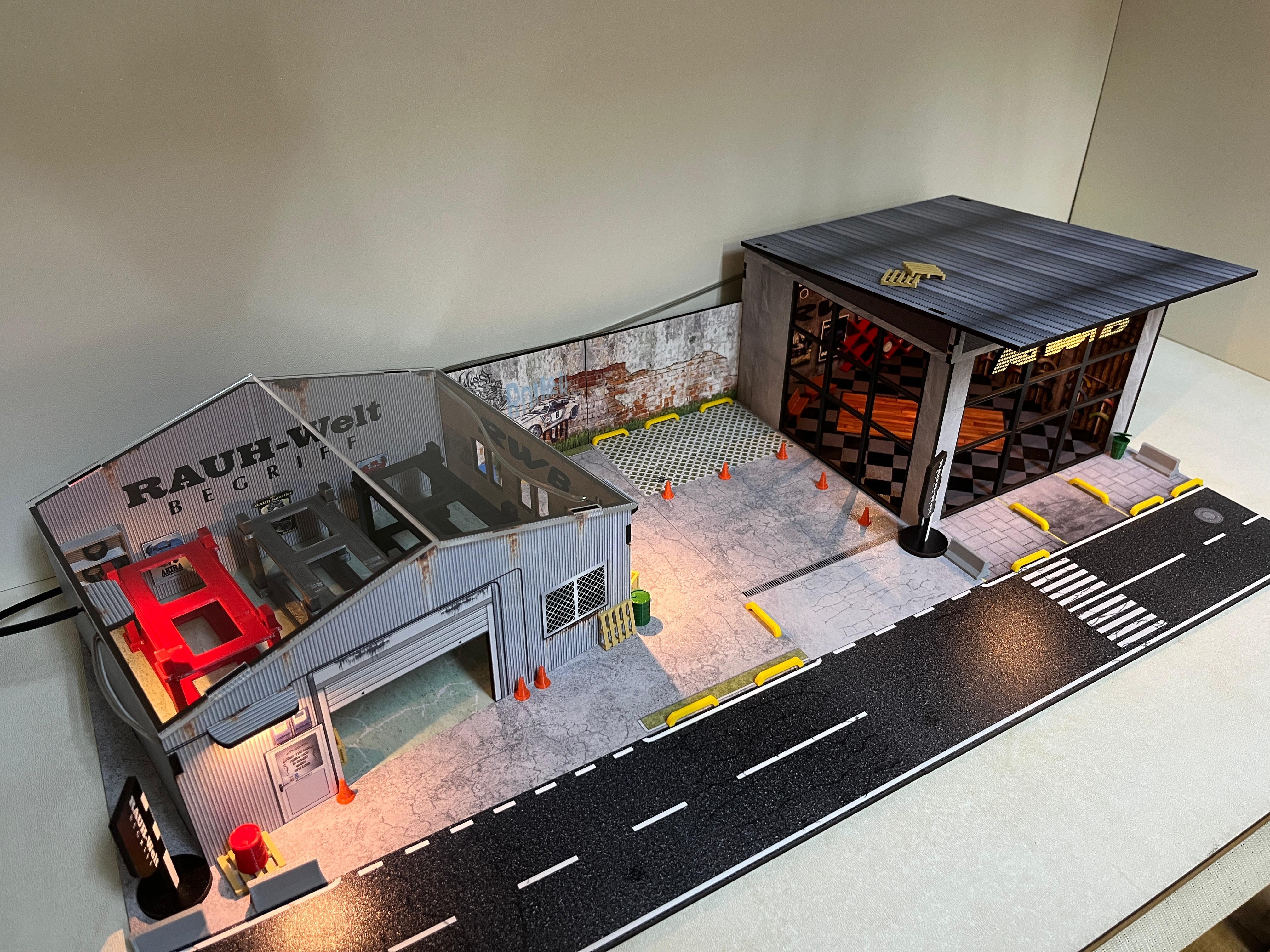 1/64 RWB Garage Diorama