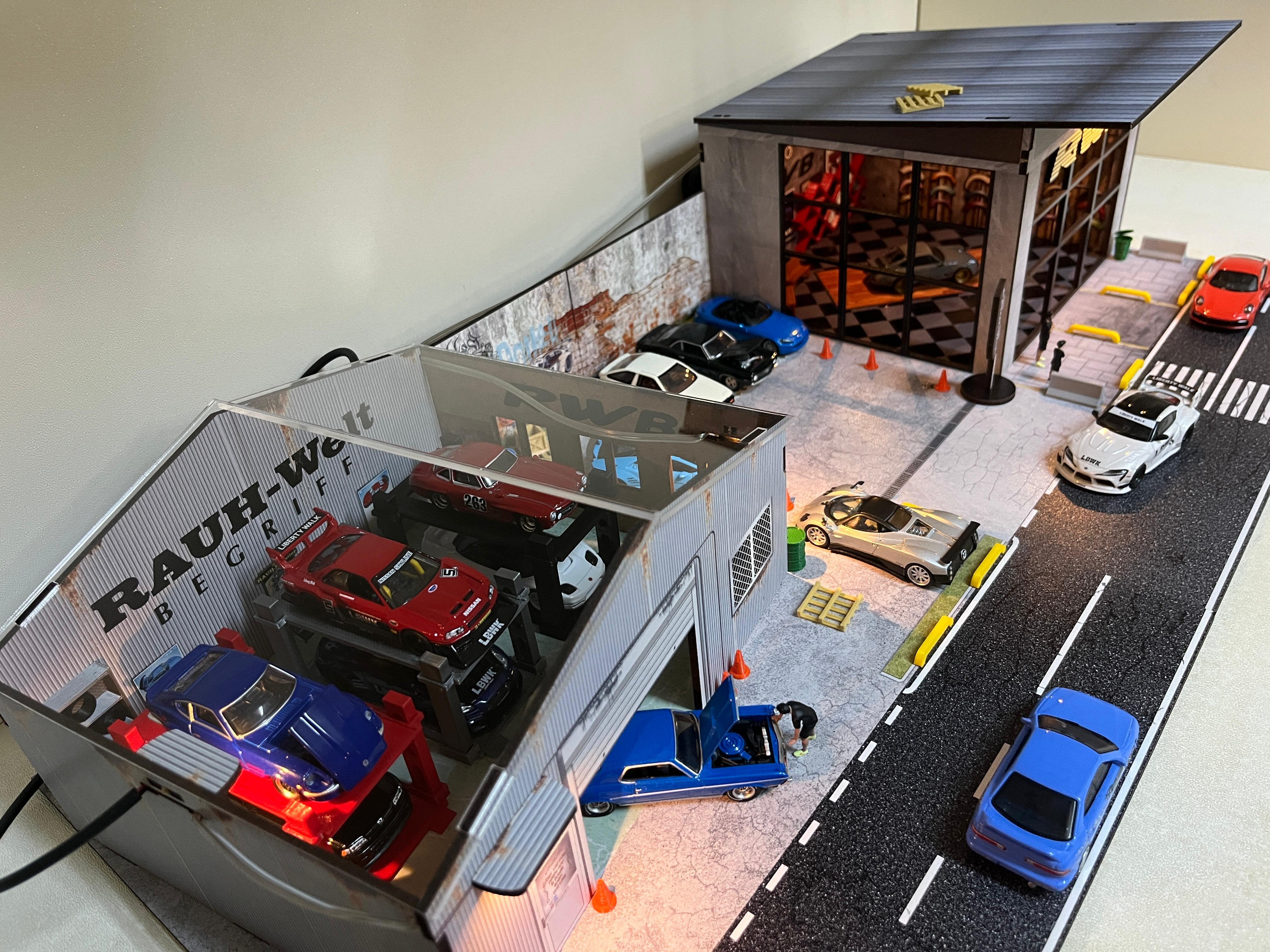1/64 RWB Garage Diorama