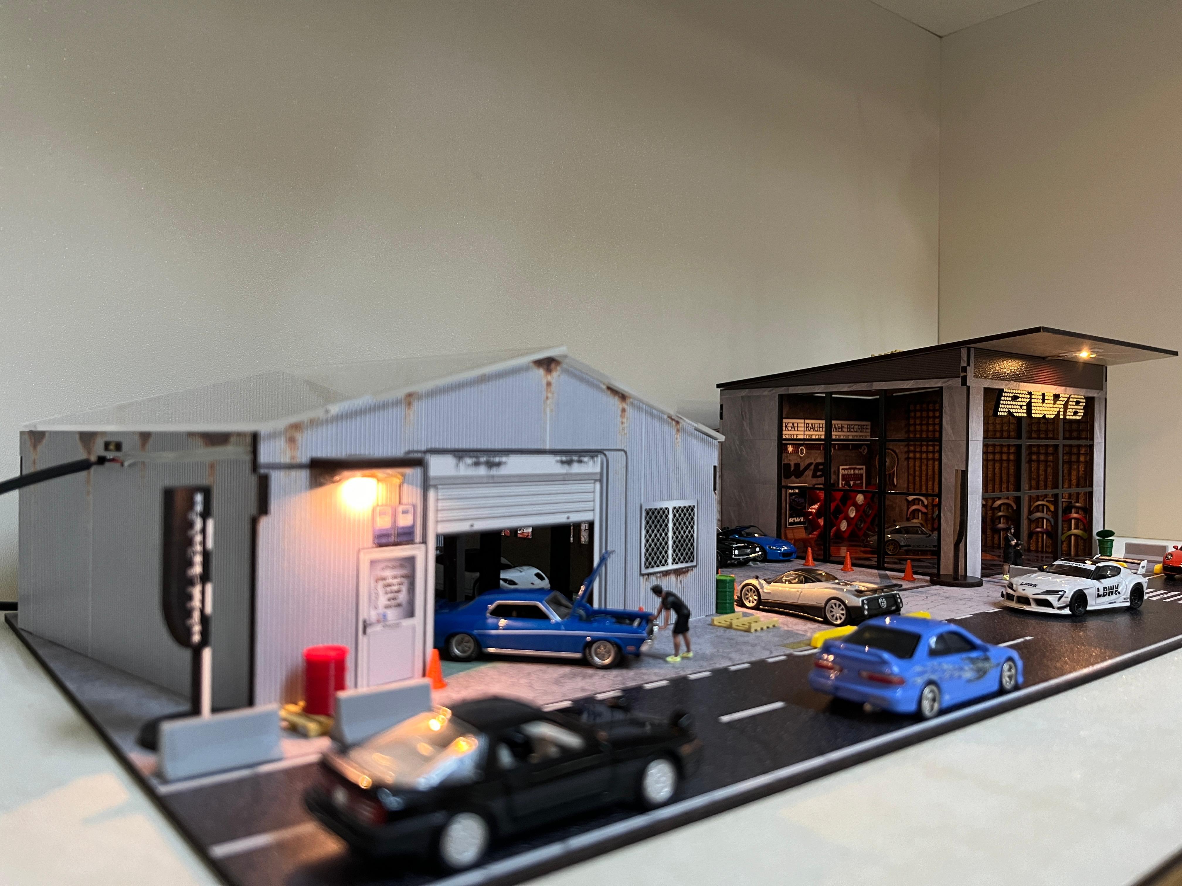 1/64 RWB Garage Diorama