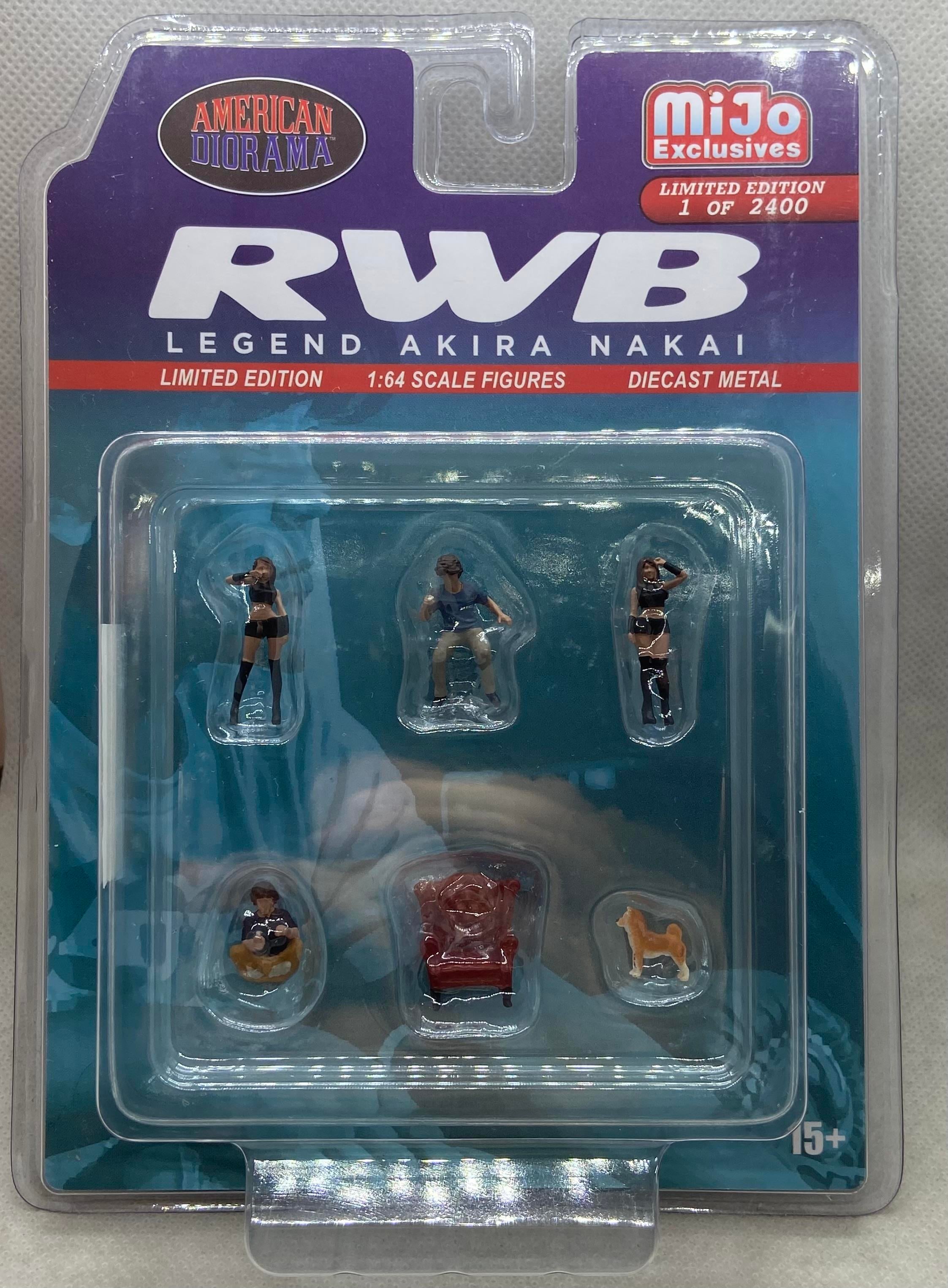 1/64 RWB Legend Akira Nakai Figür Mijo Exclusive (American Diorama)