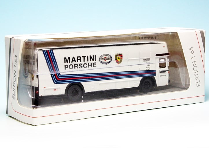 1/64 SCHUCO Mercedes Benz 0317 Martini Porsche Transporter