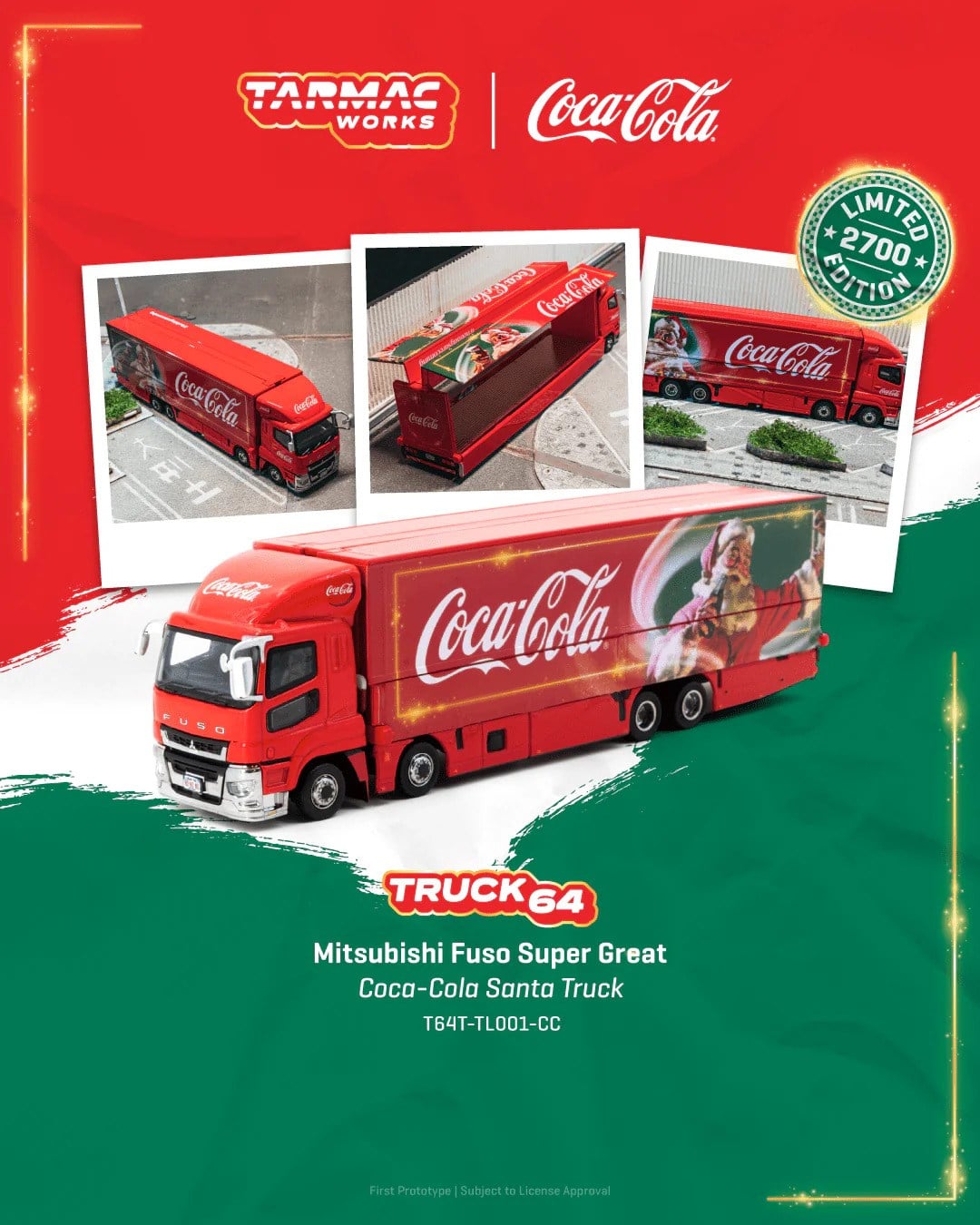 1/64 Tarmac Mitsubishi Fuso Super Great Coca-Cola