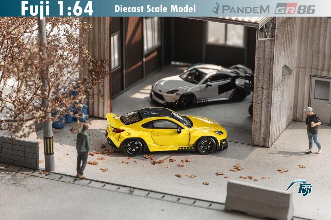 1/64 Toyota GR86 Rocket Bunny Pandem Yellow (FUJI)