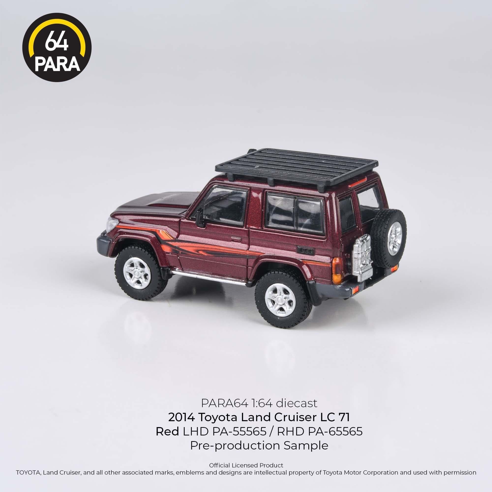 1/64 Toyota Land Cruiser Short Wheel Base Red (Para64)