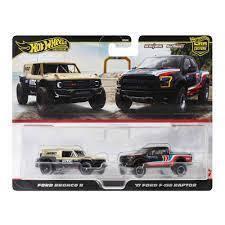 Hot Wheels Premium Ford Bronco R & '17 Ford F-150 Raptor
