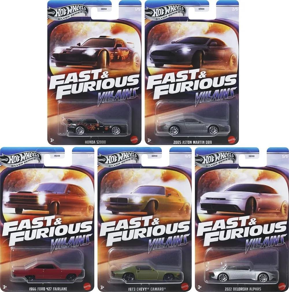 Hot Wheels Silver Series Fast Furious Villains Set