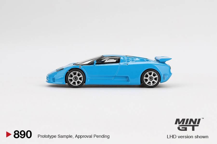 Mini GT 1/64 Bugatti EB110 Super Sport Blu Bugatti - Blister Paket