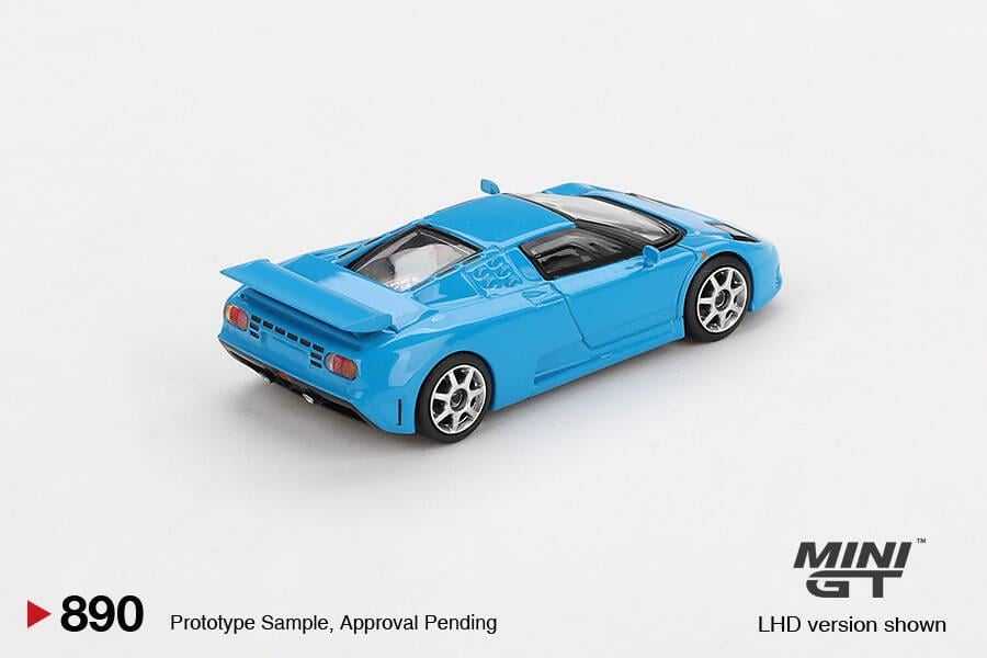 Mini GT 1/64 Bugatti EB110 Super Sport Blu Bugatti
