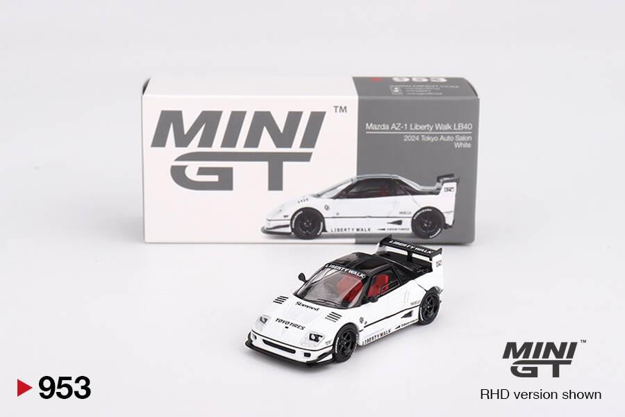 Mini GT 1/64 Mazda AZ-1 Liberty Walk LB40 White 2024 Tokyo Auto Salon