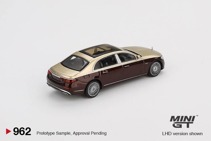 Mini GT 1/64 Mercedes-Maybach S680 Gold / Dark Red Metallic
