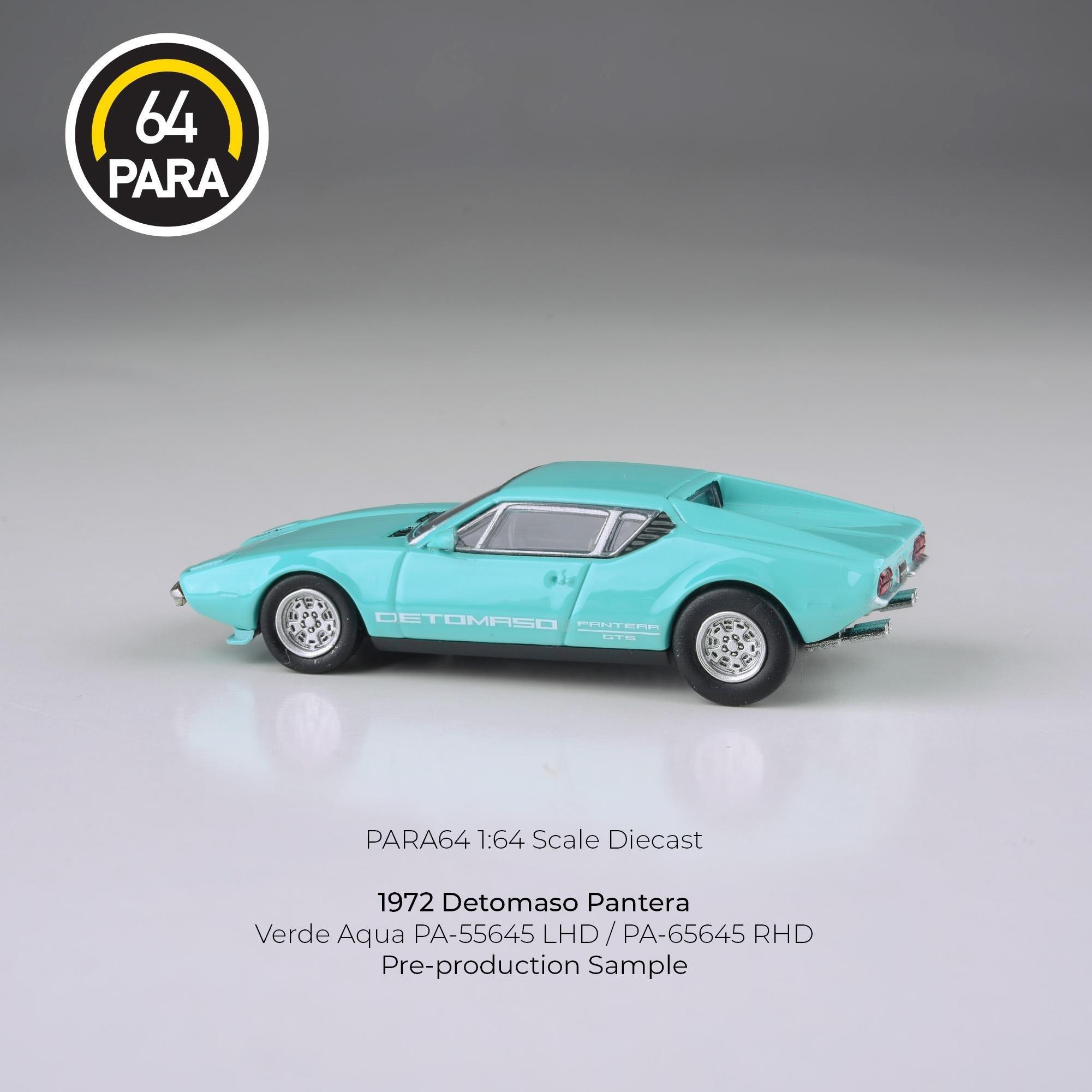 Para64 De Tomaso Pantera 1972 Verde Aqua lights down