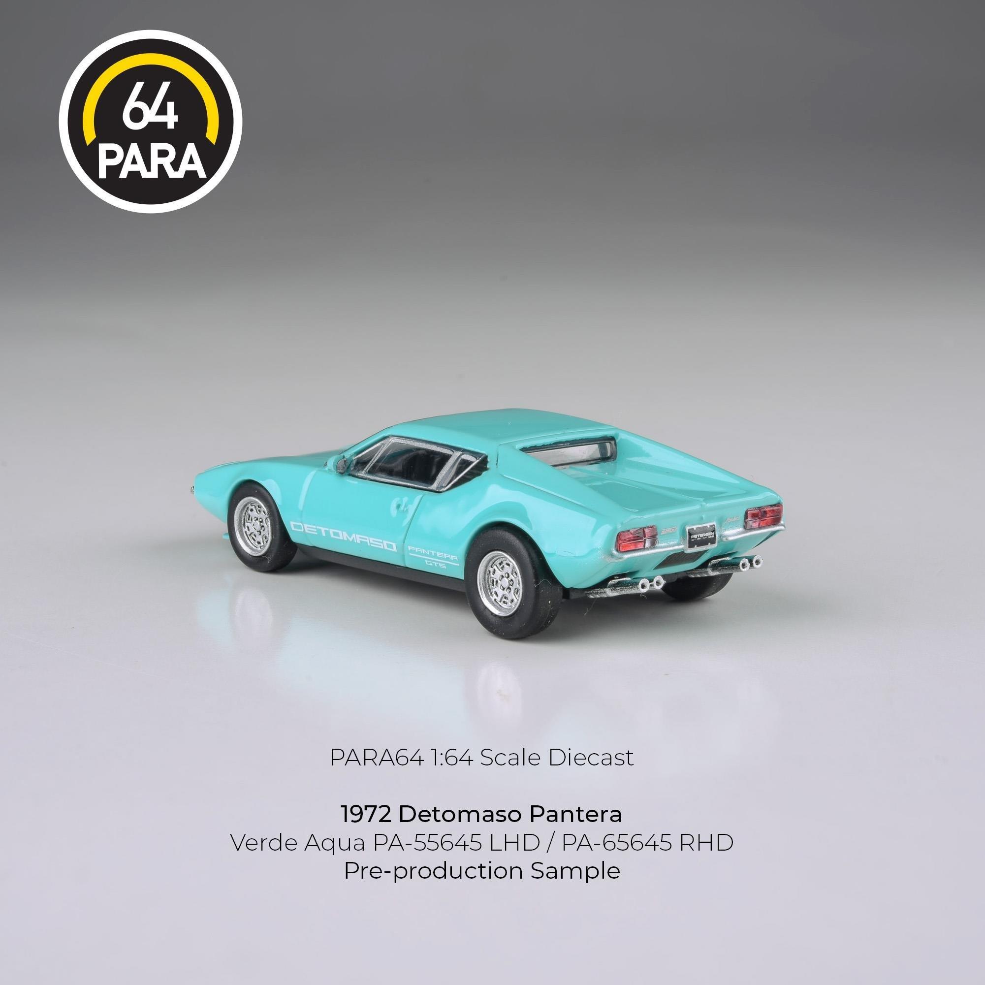 Para64 De Tomaso Pantera 1972 Verde Aqua lights down