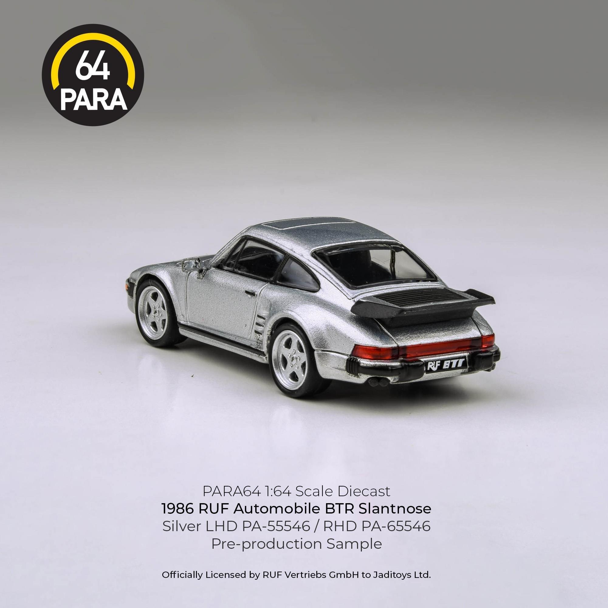 Para64 Porsche RUF BTR 1986 Slantnose Silver