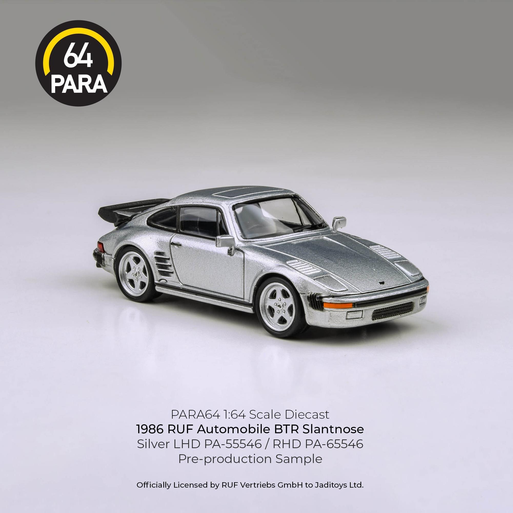 Para64 Porsche RUF BTR 1986 Slantnose Silver